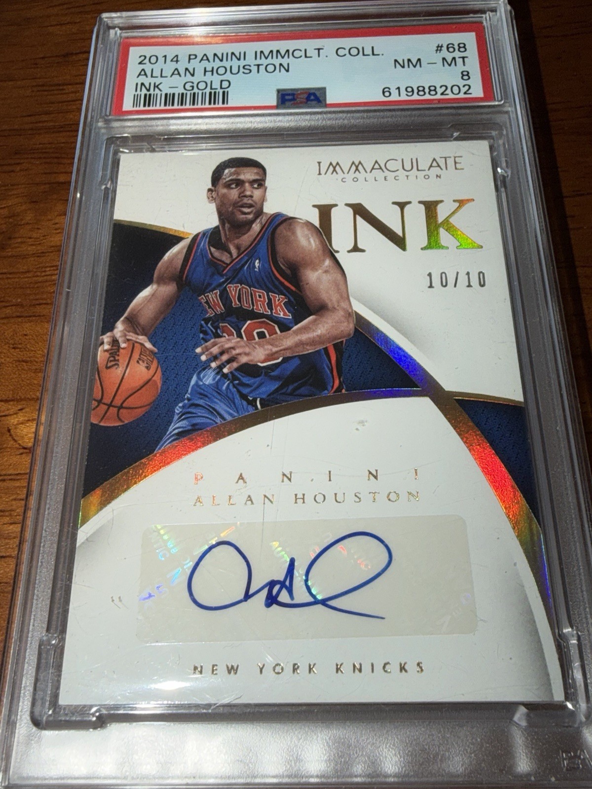 2014-15 Panini Immaculate Collection Ink Allan Houston AUTO #68 10/10 Rare Pop 2 2014-15 Panini Immaculate Collection Ink Allan Houston AUTO #68 10/10 Rare Pop 2