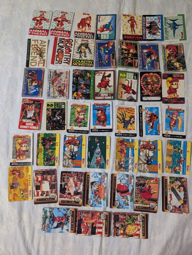 Donkey Kong 1 2 3 Card Lot 45 Bandai Amada Topsun Collectible 13+ From Japan