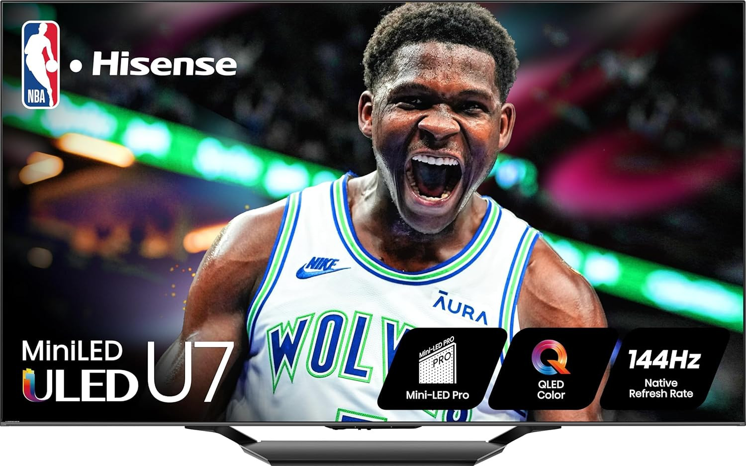Hisense 75-Inch Class U7 Series Mini-Led ULED 4K UHD Google Smart TV (75U7N) - Q
