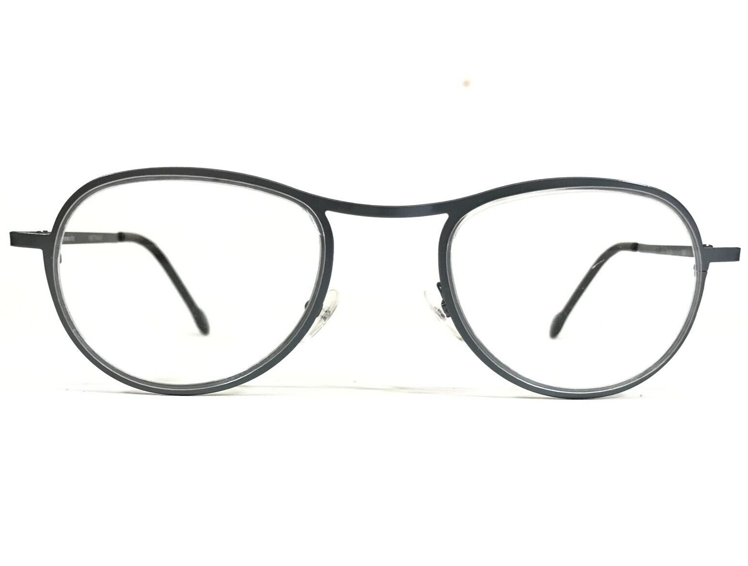 Vintage la Eyeworks Eyeglasses Frames SLICK 545 Gray Round Full Rim 43-23-120 Vintage la Eyeworks Eyeglasses Frames SLICK 545 Gray Round Full Rim 43-23-120