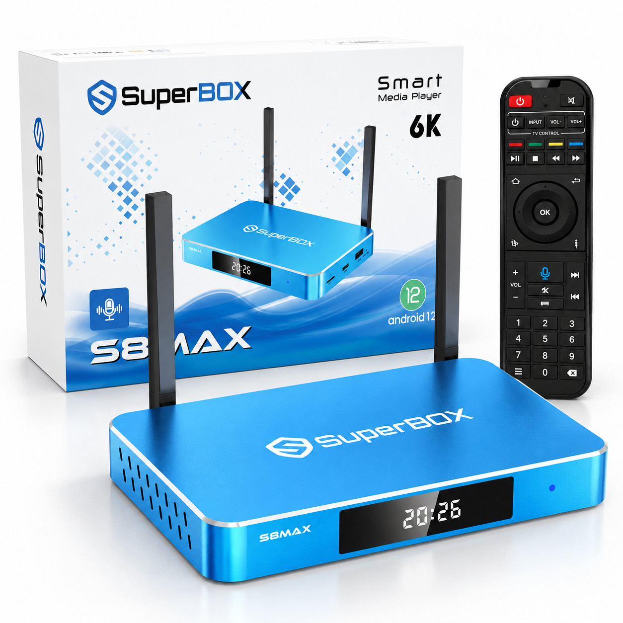 2027 SuperBOX S8 MAX - 1 Day Ship Option - DVR  MD4U - PiP - No App Kickout - S7