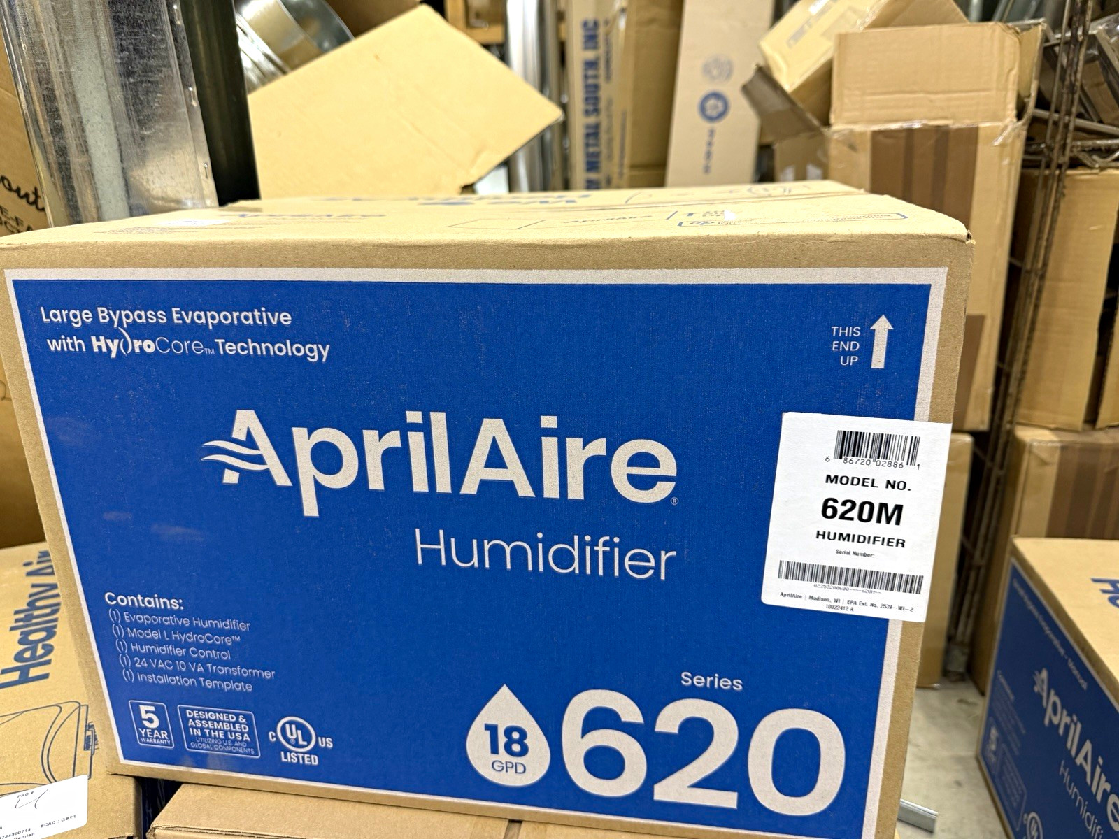 AprilAire 620M Manual Bypass Evaporative Whole House Humidifier HydroCore 18 GPD AprilAire 620M Manual Bypass Evaporative Whole House Humidifier HydroCore 18 GPD