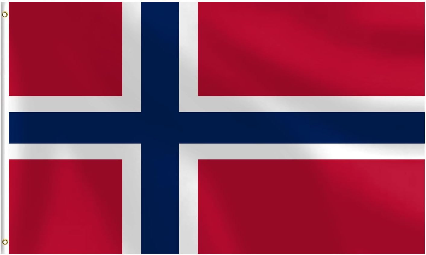 Norway Flag 3X5 FT Heavy Duty Norwegian Flag Double Stitched Vivid Color Fade Norway Flag 3X5 FT Heavy Duty Norwegian Flag Double Stitched Vivid Color Fade