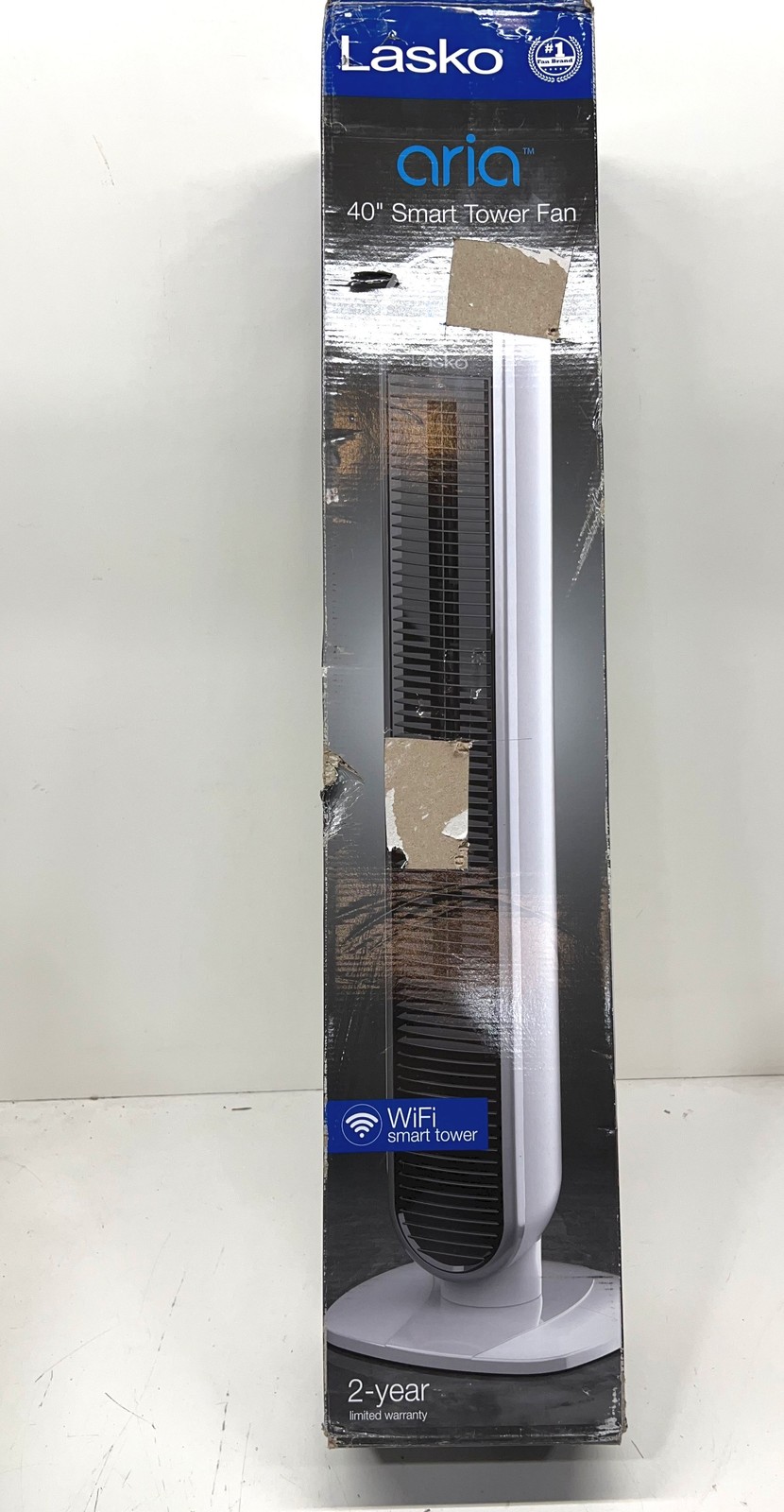 Lasko 40 in. 5 Speed Smart Tower Fan , Wi-Fi,  T40735 New