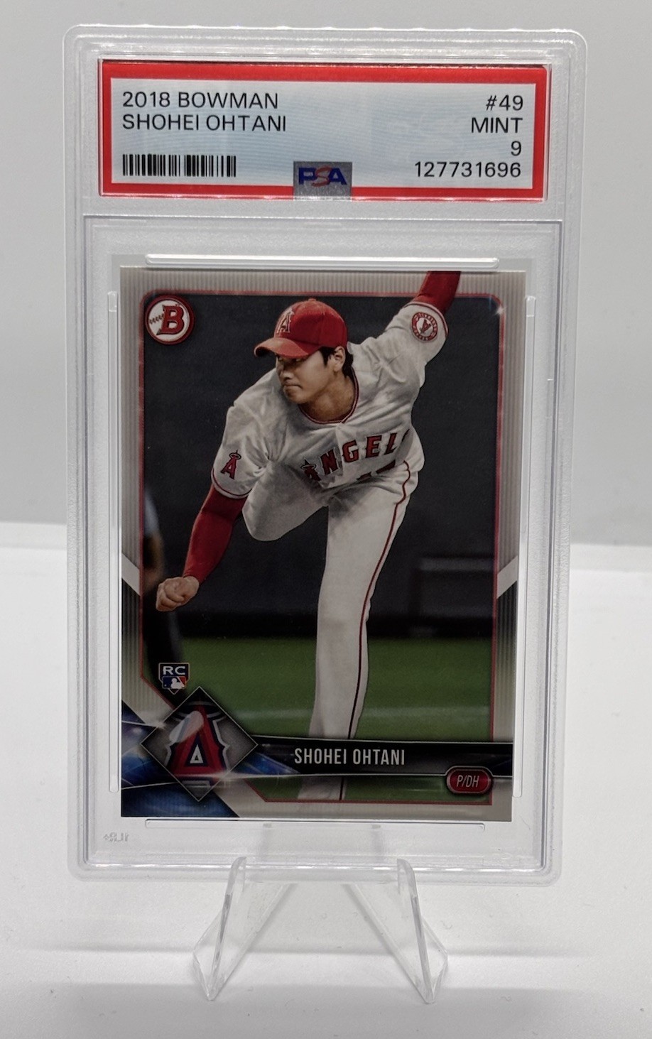 2018 Bowman - Shohei Ohtani #49 (RC) PSA 9
