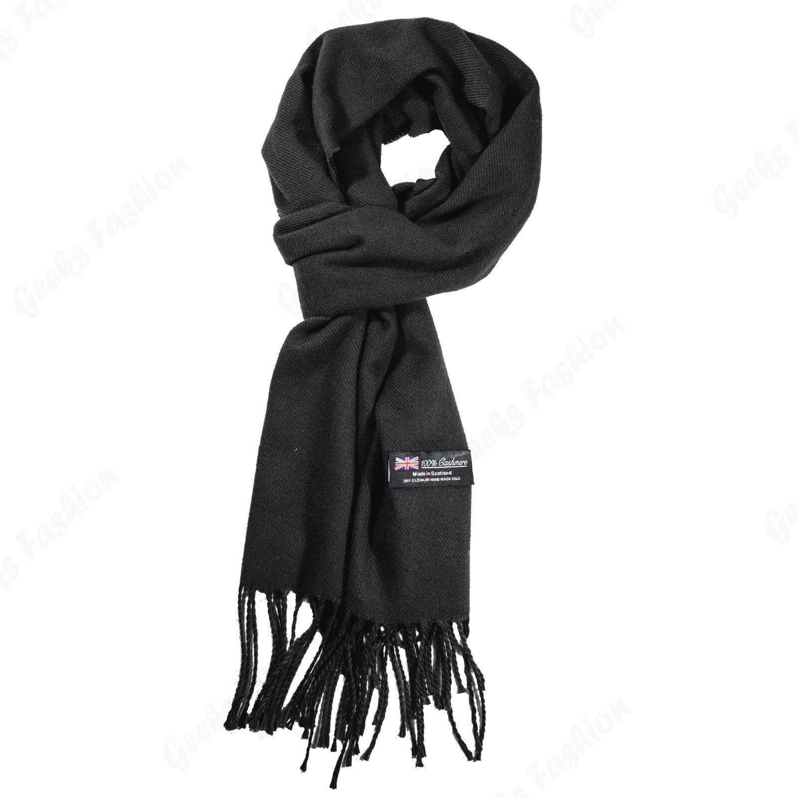 New SOLID 100%CASHMERE winter SCARF High Quality MADE IN SCOTLAND SOFT unisex