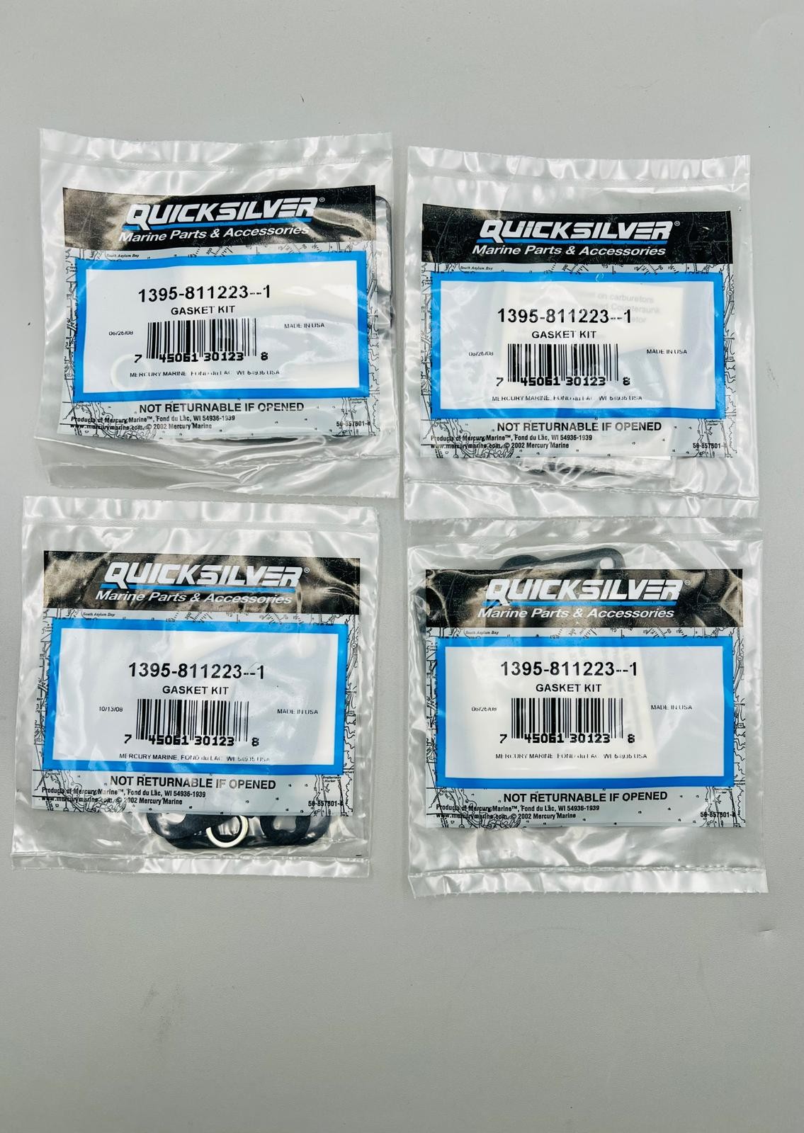Mercury OEM 1395-8112231 Carb Gasket Kit for 30/125HP-PACK 4 