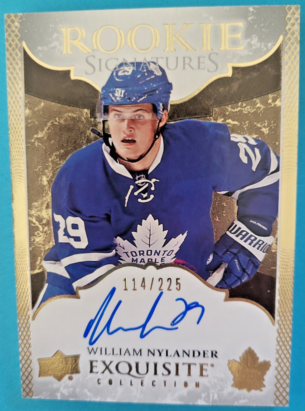 2016-17 William Nylander Exquisite Rookie Signatures Autograph RC Auto 114/225