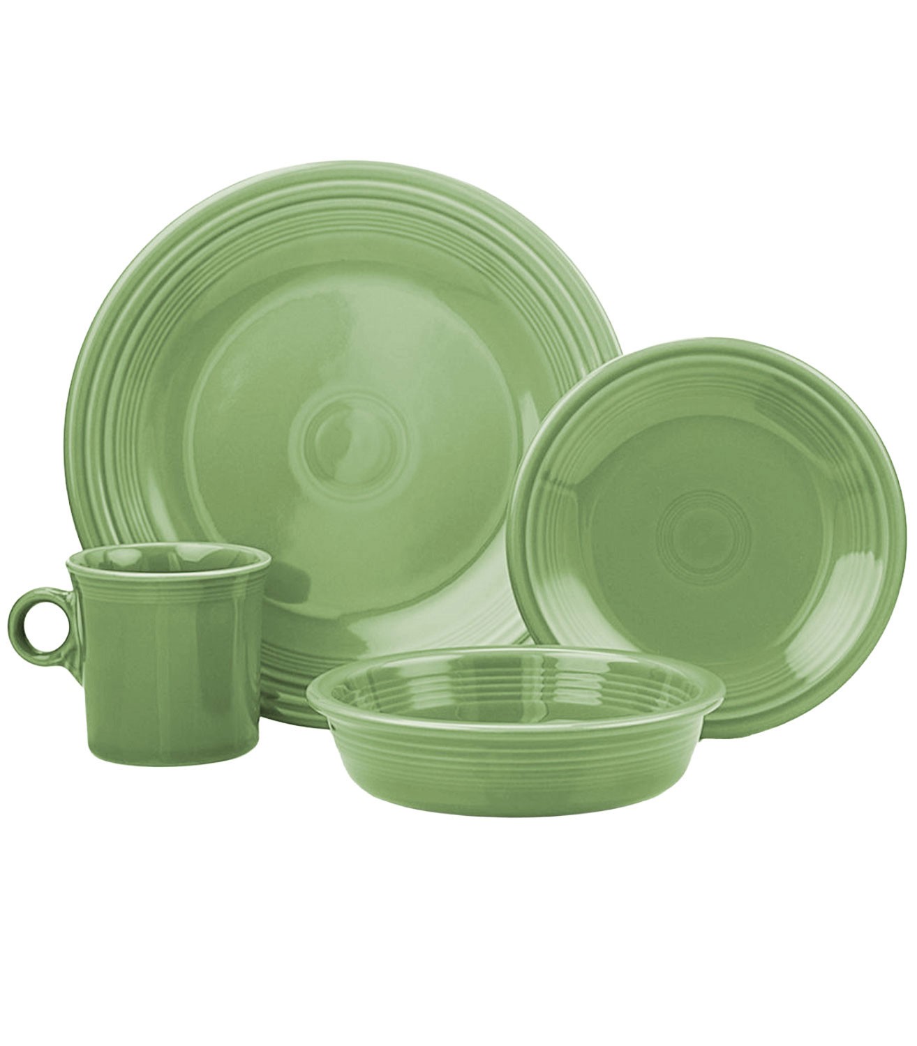 Fiesta Classic Rim 4-Piece Dinnerware Set Meadow - NIB Fiesta Classic Rim 4-Piece Dinnerware Set Meadow - NIB