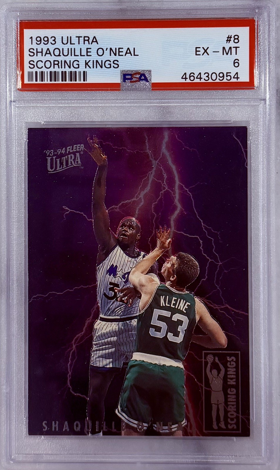 1993-94 Fleer Ultra - Scoring Kings Shaquille O'Neal #8 - PSA 6