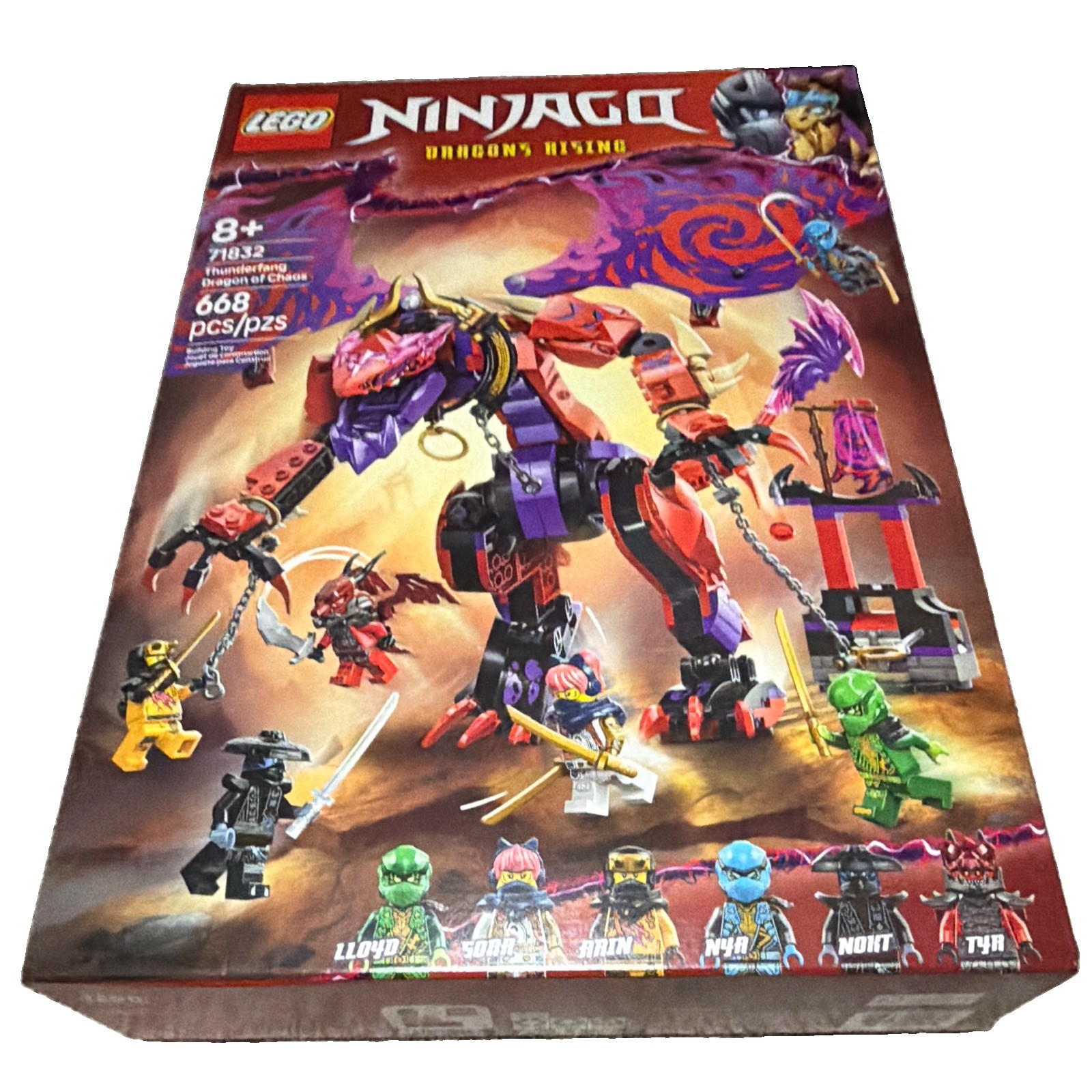 LEGO NINJAGO Dragons Rising 71832 Thunderfang Dragon of Chaos 668pcs 8+ LEGO NINJAGO Dragons Rising 71832 Thunderfang Dragon of Chaos 668pcs 8+