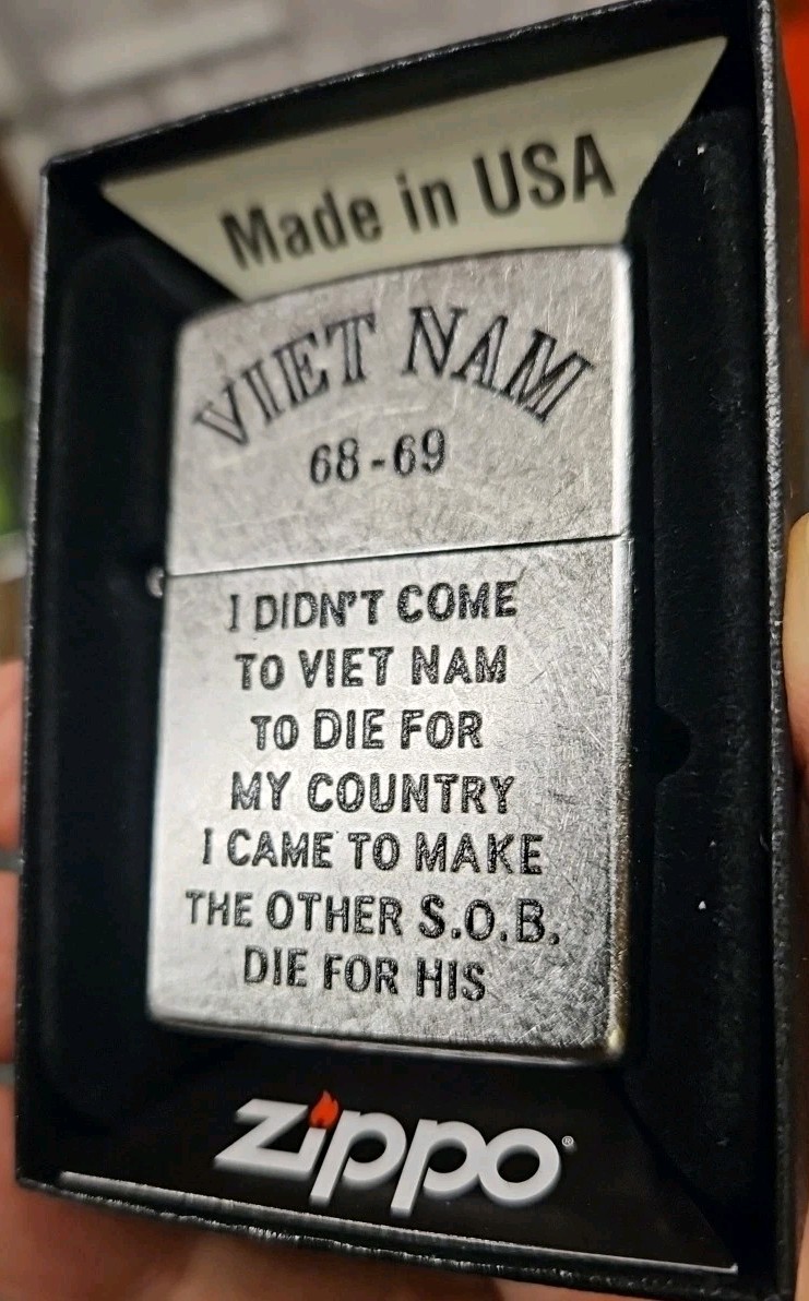 VIET-NAM WAR 68-69 ZIPPO LIGHTER NEW IN ORIGINAL BOX VIET-NAM WAR 68-69 ZIPPO LIGHTER NEW IN ORIGINAL BOX