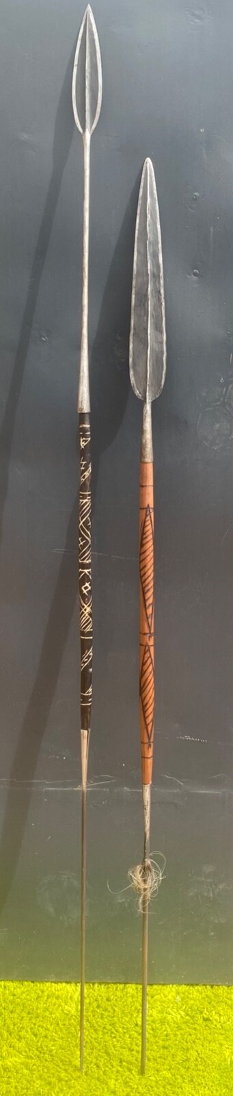 African Samburu Maasai Spear Authentic Hunting Spears H- 68 + 76 inches
