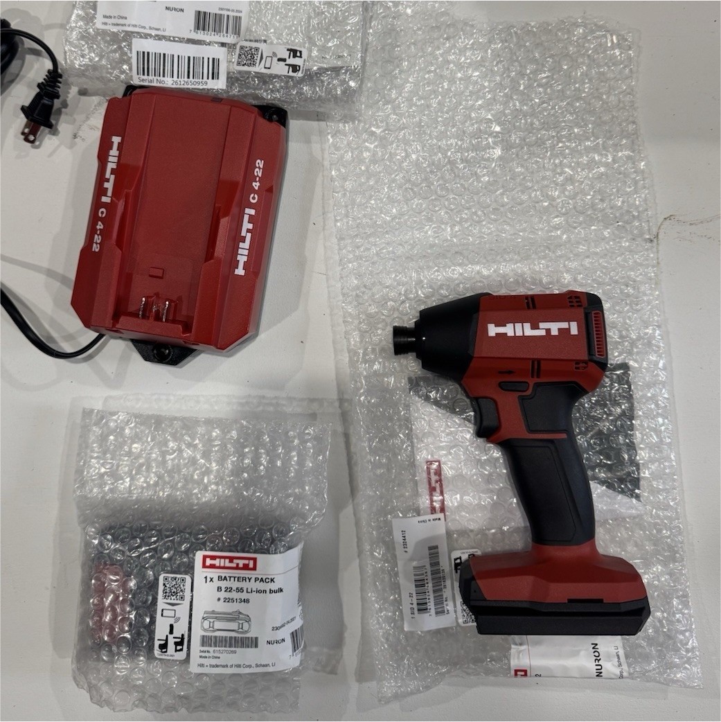Hilti SID 4-22 22V Cordless Impact Driver Kit 5.5Ah Li-Ion Battery Charger