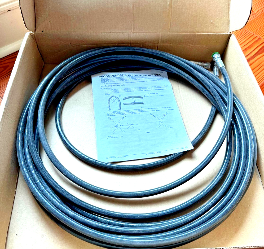 OEM Mercury Verado Hydraulic Steering Hose Kit 8M0167295 24 Ft New Open Box (79