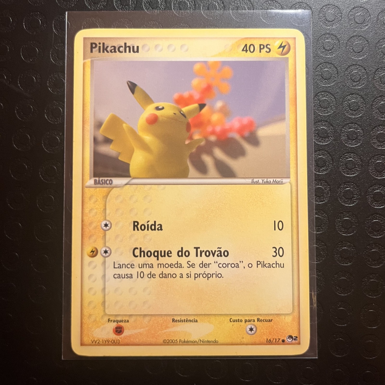 Pikachu 16/17 POP Series 2 LP PORTUGUESE Pokemon TCG Card Yuka Morii Pikachu 16/17 POP Series 2 LP PORTUGUESE Pokemon TCG Card Yuka Morii