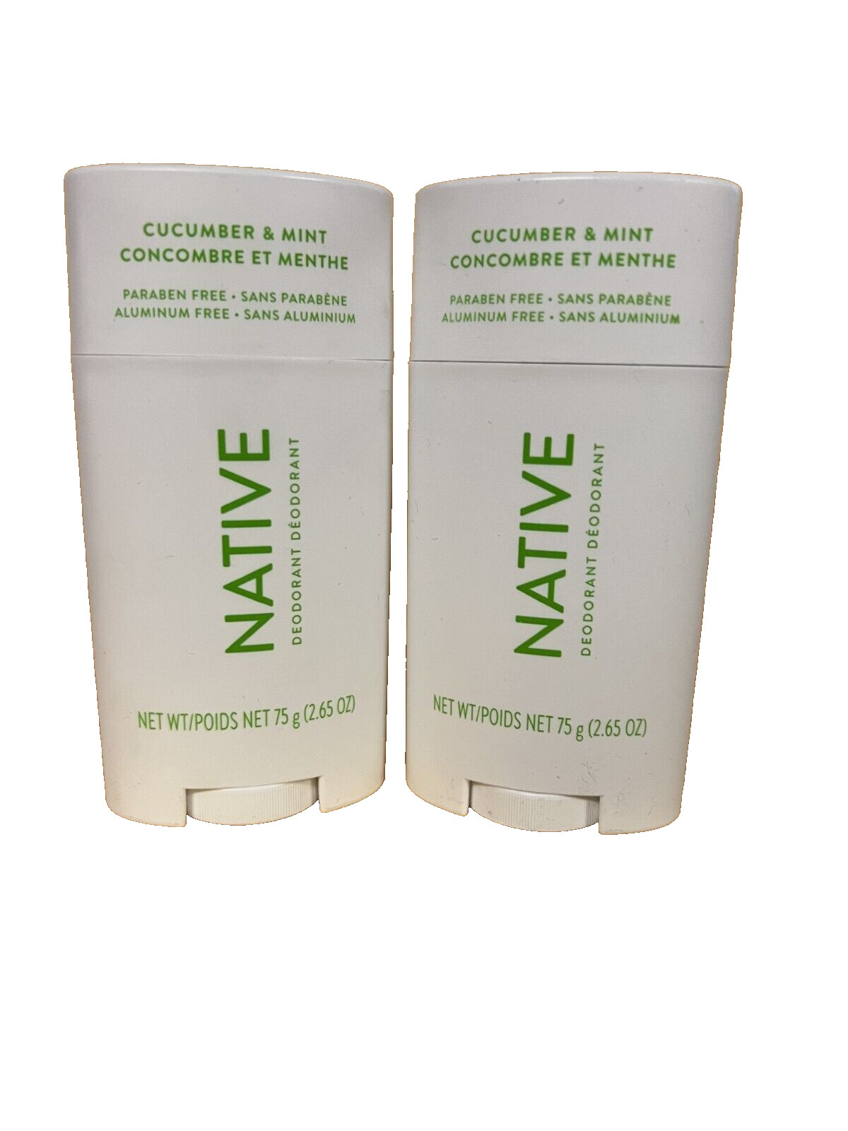 Native Cucumber and Mint Scent Deodorant 2.65 oz QTY 2 Native Cucumber and Mint Scent Deodorant 2.65 oz QTY 2