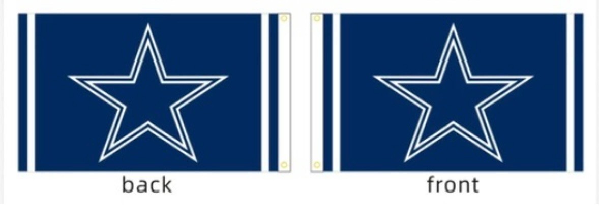Dallas Cowboys Flag True Double Sided-3x5 🔥🔥🔥Best Quality 🔥🔥🔥