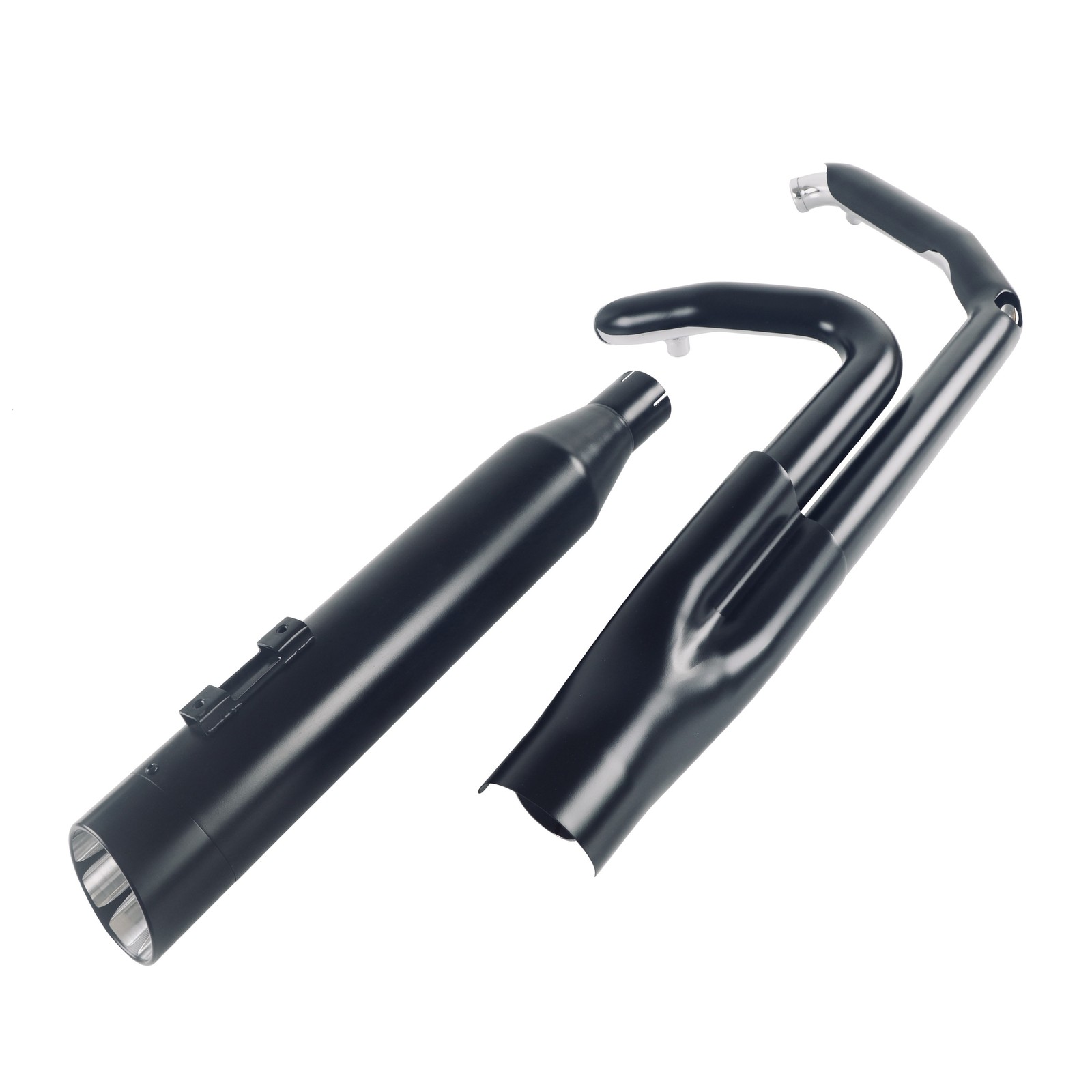 SHARKROAD 2-1 Slip On Exhaust for Harley Touring Exhaust 95-16,W/ 4.5