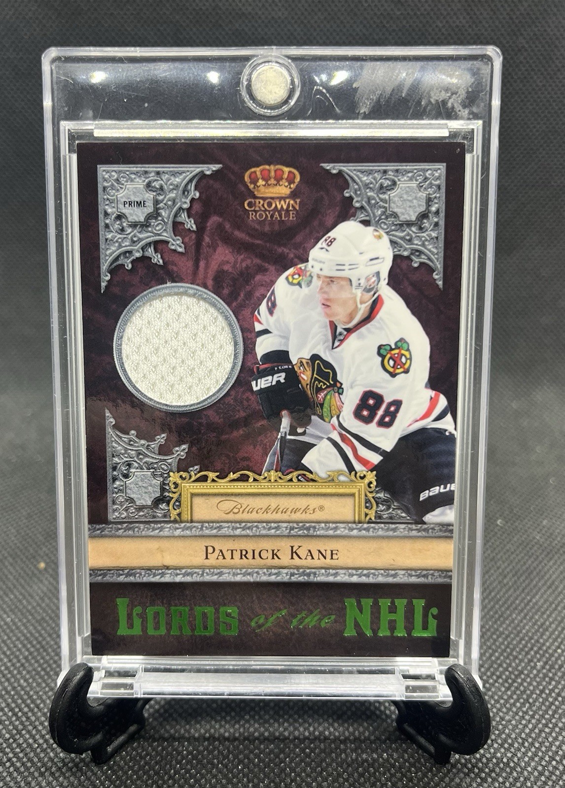 2011-12 PANINI CROWN ROYAL LORDS OF THE NHL GAME USED JERSEY #20 PATRICK KANE 2011-12 PANINI CROWN ROYAL LORDS OF THE NHL GAME USED JERSEY #20 PATRICK KANE