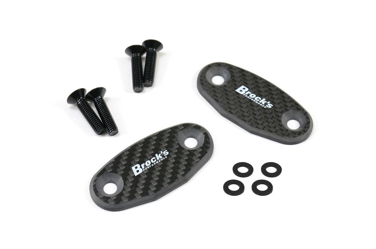 2016-2025 Kawasaki ZX-10R Brock's Performance Mirror Block Off Plates 2016-2025 Kawasaki ZX-10R Brock's Performance Mirror Block Off Plates