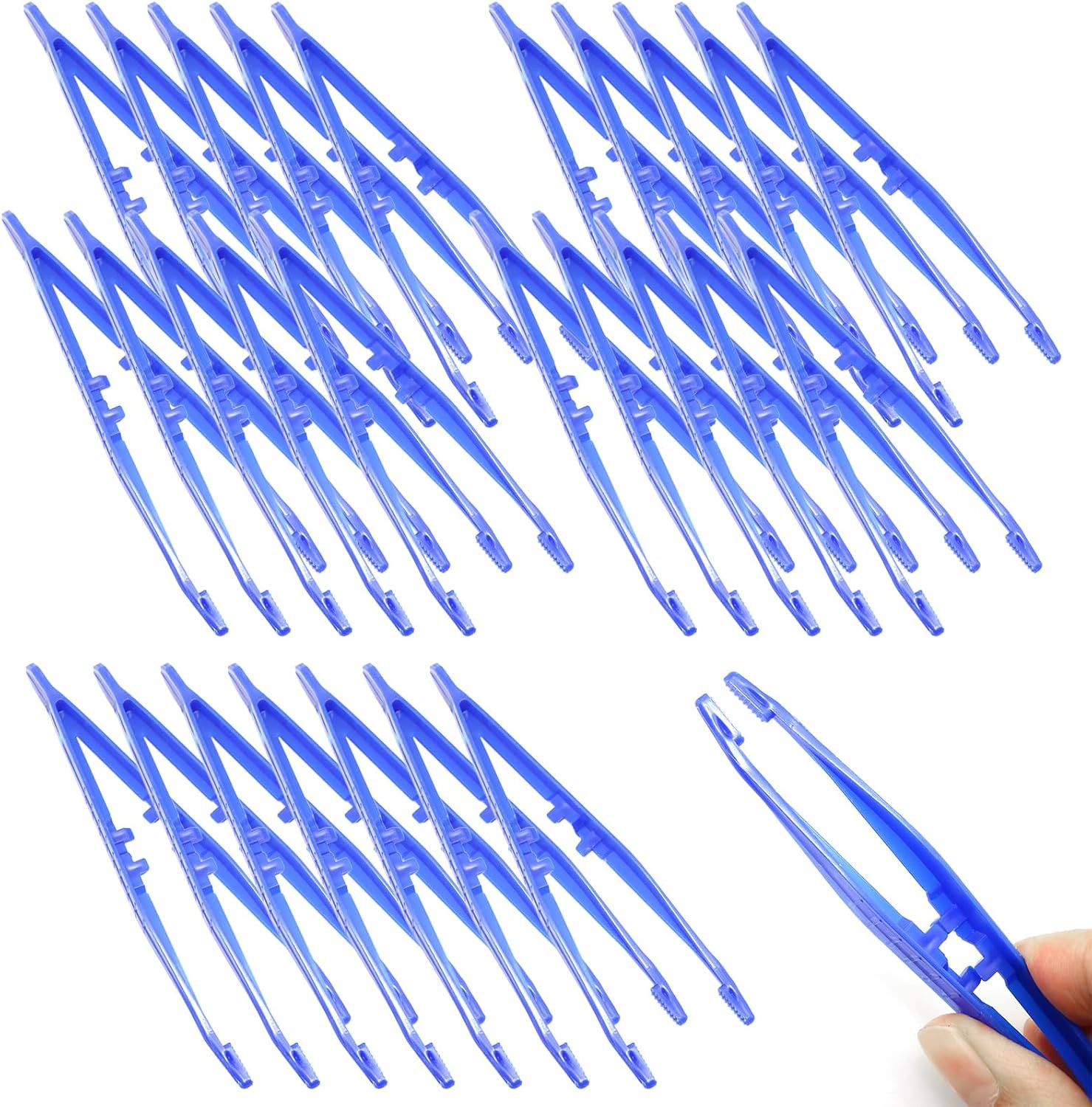 30PCS Blue 11 X 2.3Cm Disposable Forceps First Aid Tweezers Plastic Tweezers 30PCS Blue 11 X 2.3Cm Disposable Forceps First Aid Tweezers Plastic Tweezers