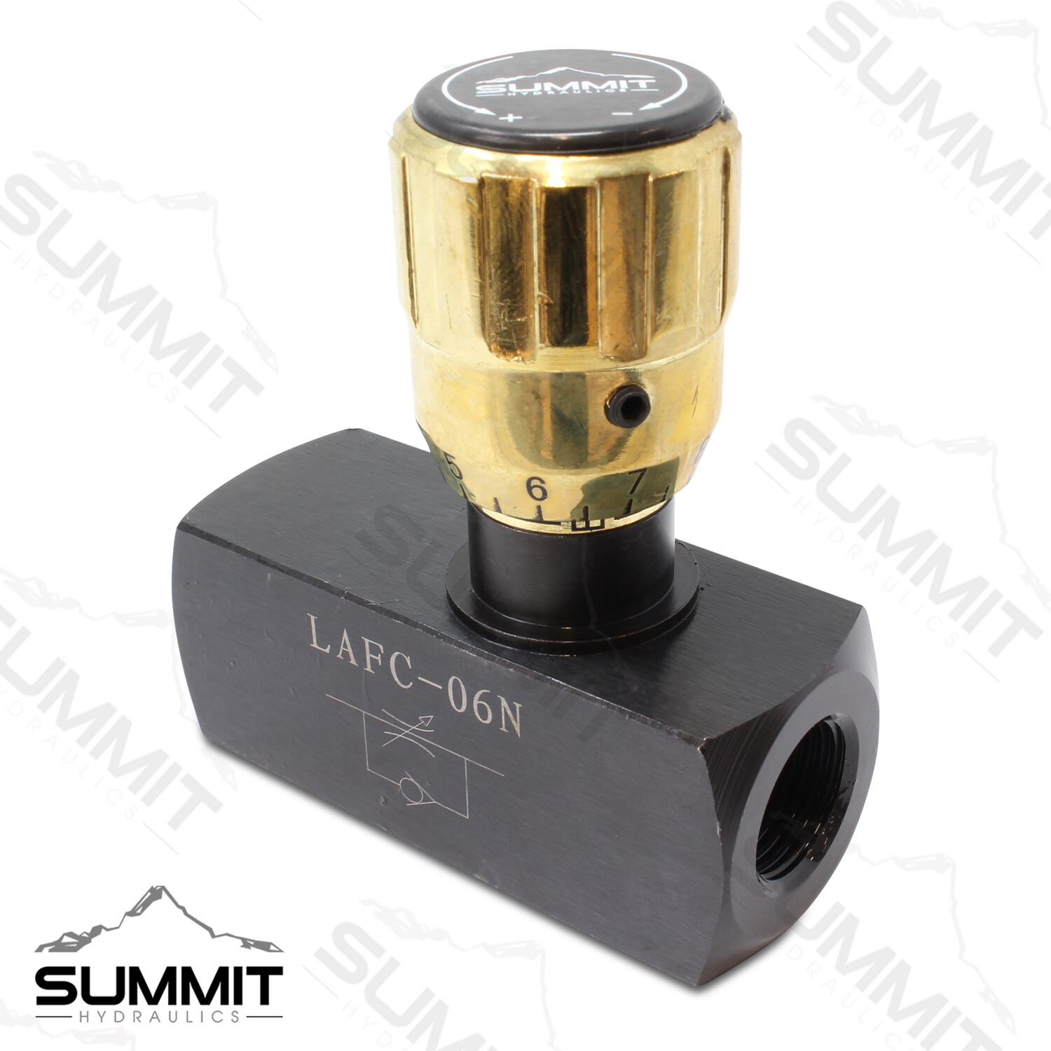 Hydraulic In-Line Adjustable Variable Control Valve w/ Free Rev Flow, 3/8” NPT