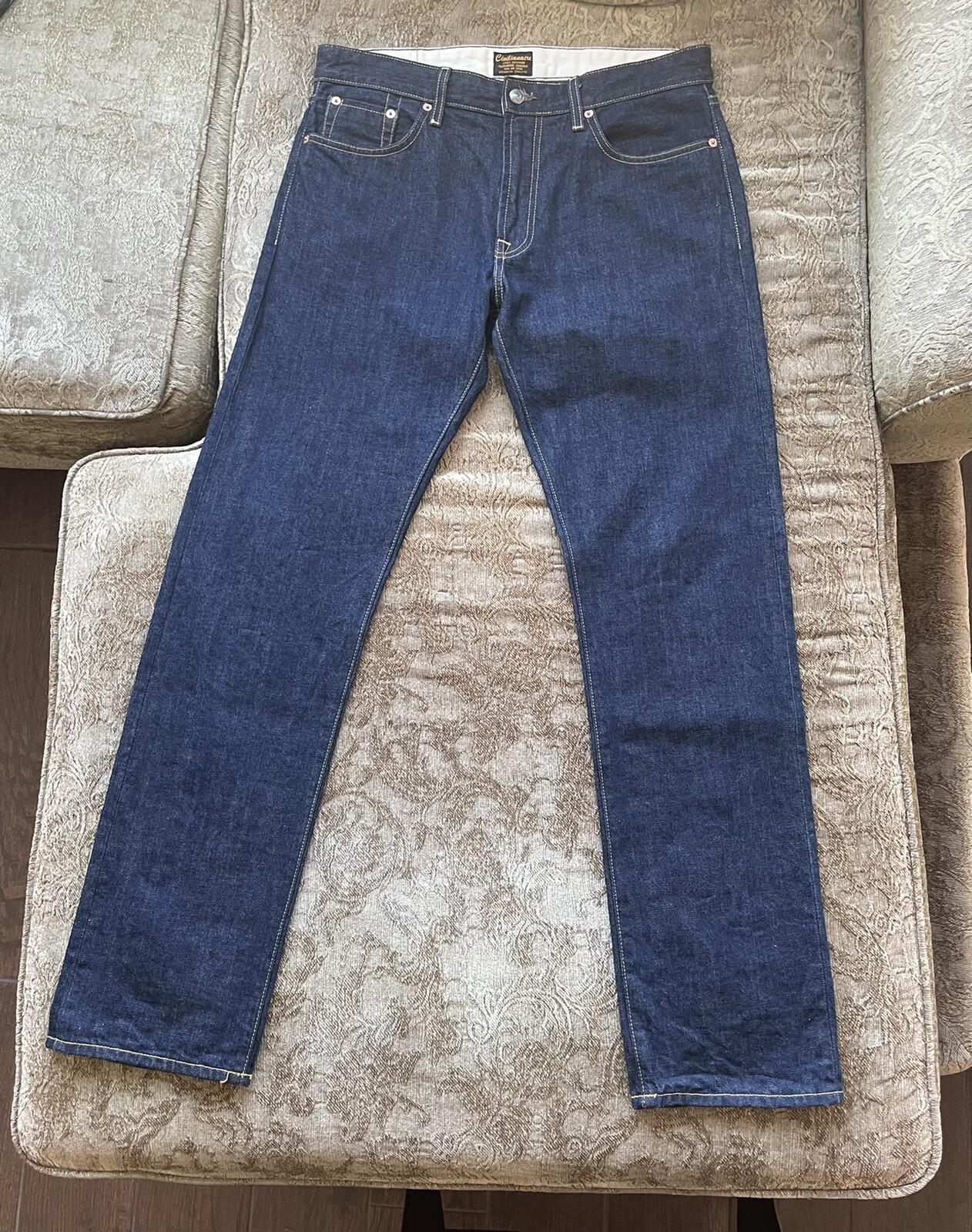 Civilianaire Jeans Men’s Size 32X33 Blue Japanese Selvage Denim Slim Made in USA