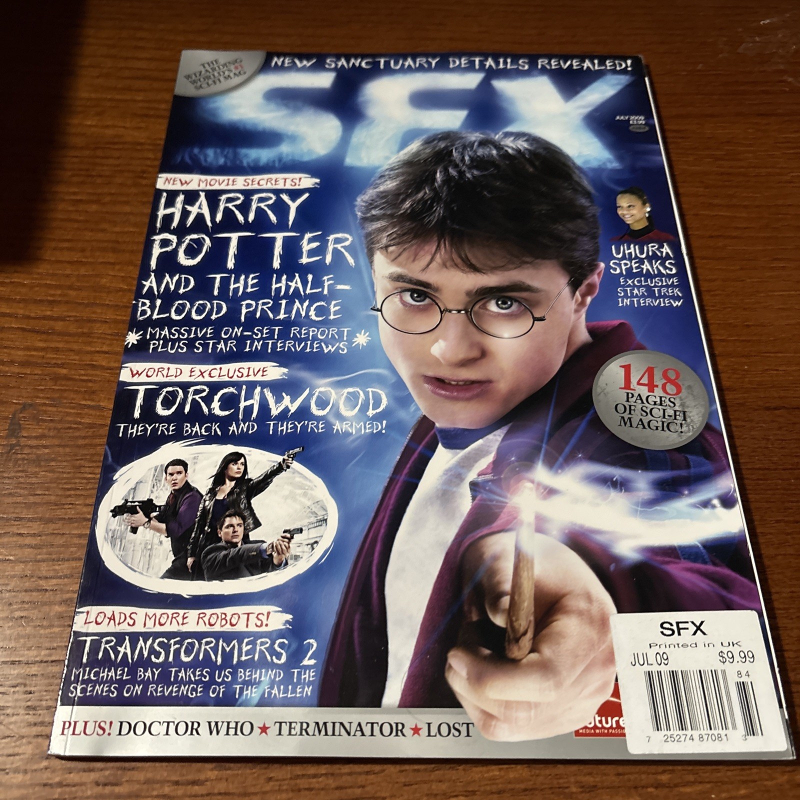 VTG 2009 SFX Magazine: Harry Potter And The Half Blood Prince Transformers 2