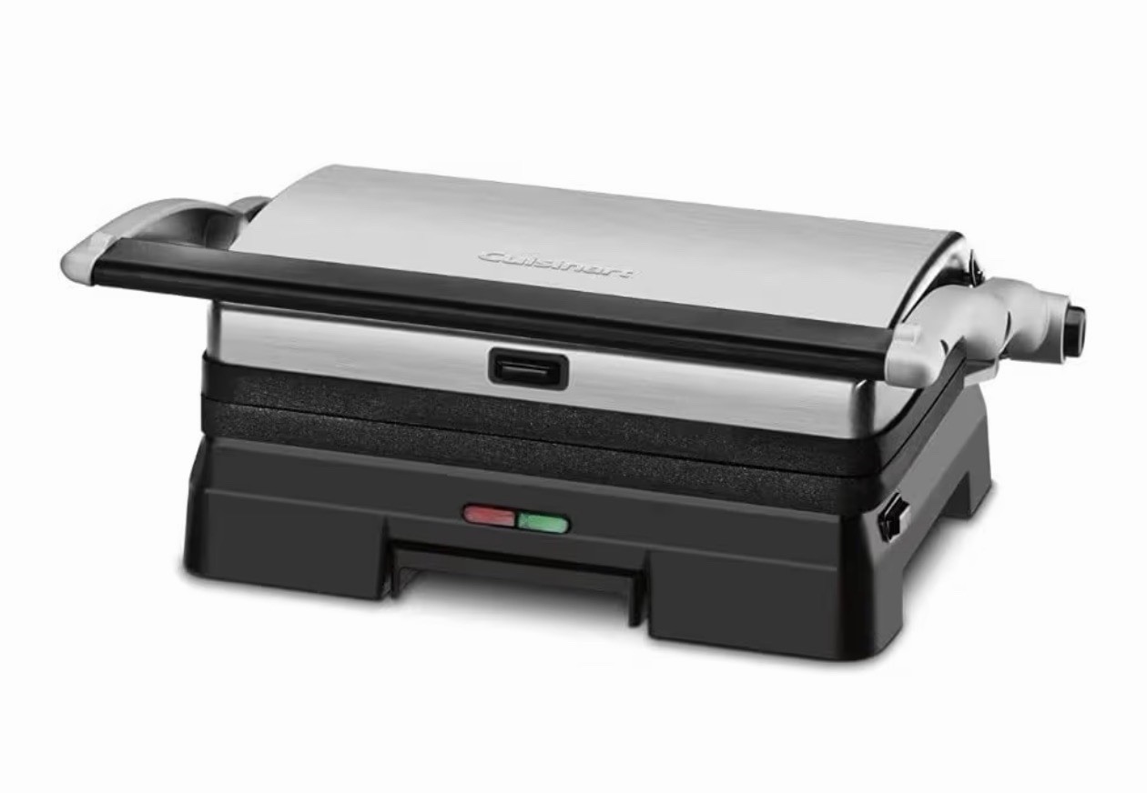 Cuisinart Grill & Panini Press GR-11 Griddler Series Silver Stainless Steel Cuisinart Grill & Panini Press GR-11 Griddler Series Silver Stainless Steel