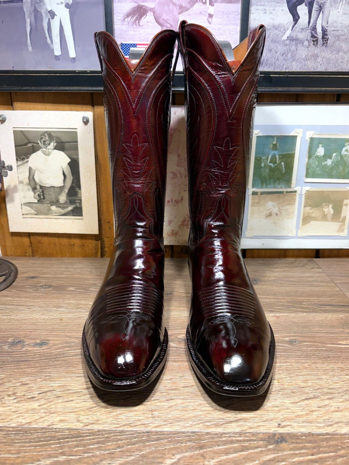 LUCCHESE SAN ANTONIO HANDMADE 10.5D SEVILE CORD FRENCH TOE MENS COWBOY BOOTS LUCCHESE SAN ANTONIO HANDMADE 10.5D SEVILE CORD FRENCH TOE MENS COWBOY BOOTS
