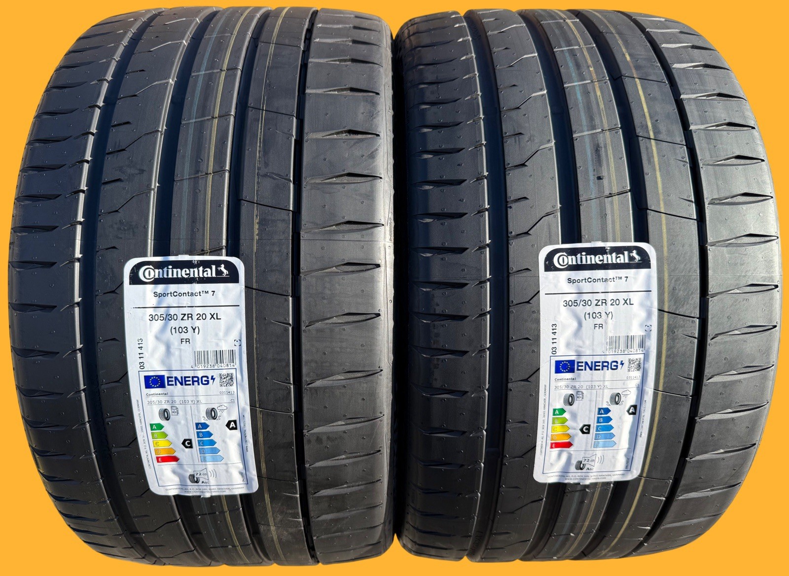 TWO BRAND NEW 305/30ZR20 Continental SportContact 7 Tires Like Michelin Sport 4S TWO BRAND NEW 305/30ZR20 Continental SportContact 7 Tires Like Michelin Sport 4S