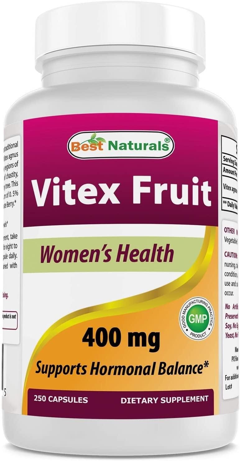 Best Naturals Vitex Fruit (Chasteberry) 400 mg 250 Capsules Best Naturals Vitex Fruit (Chasteberry) 400 mg 250 Capsules