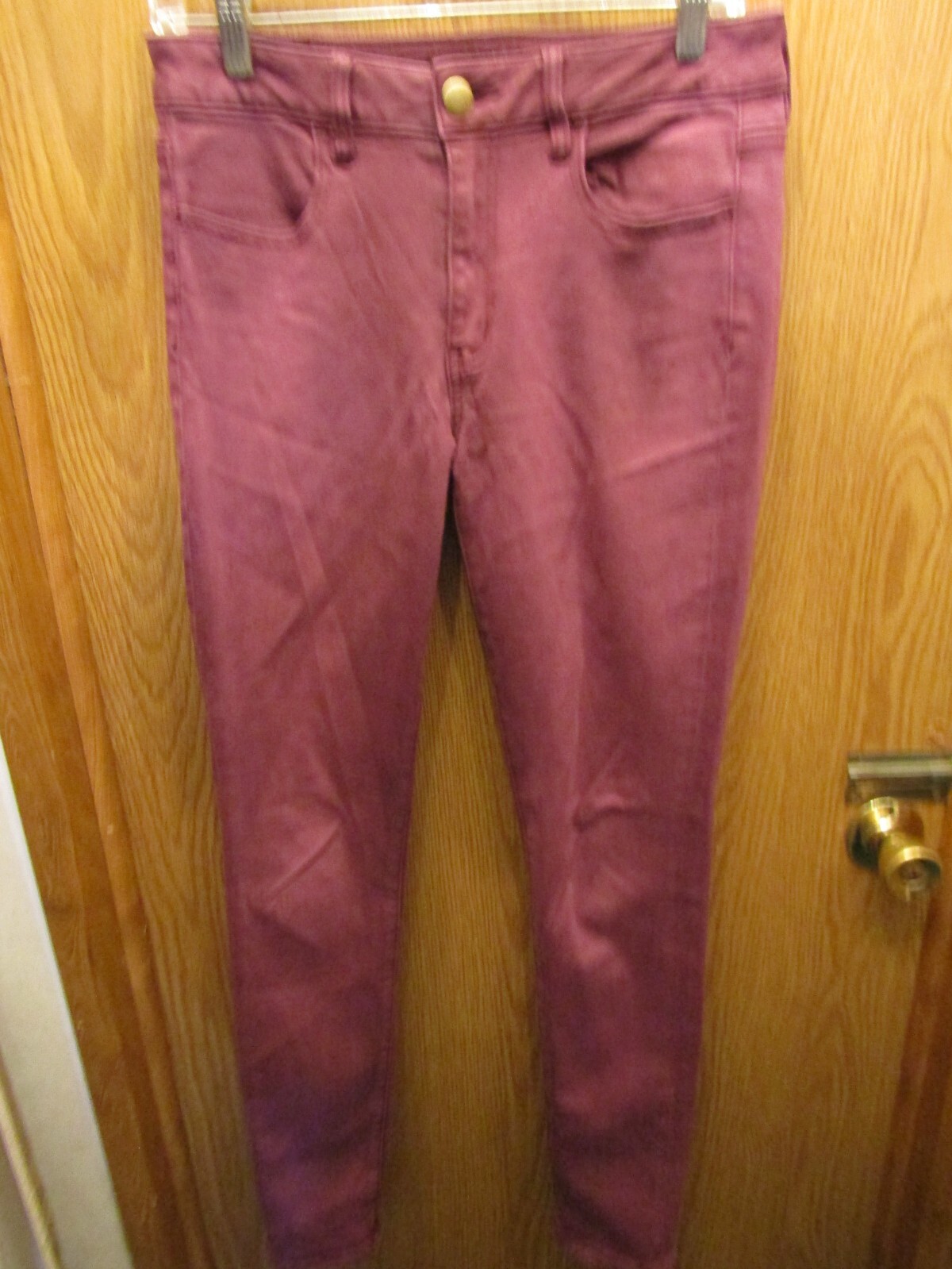WOMENS AMERCAN EAGLE OUTFITTERS HIGH RISE JEGGING MAROON PANTS SIZE 6 INSEAM 30\ WOMENS AMERCAN EAGLE OUTFITTERS HIGH RISE JEGGING MAROON PANTS SIZE 6 INSEAM 30\
