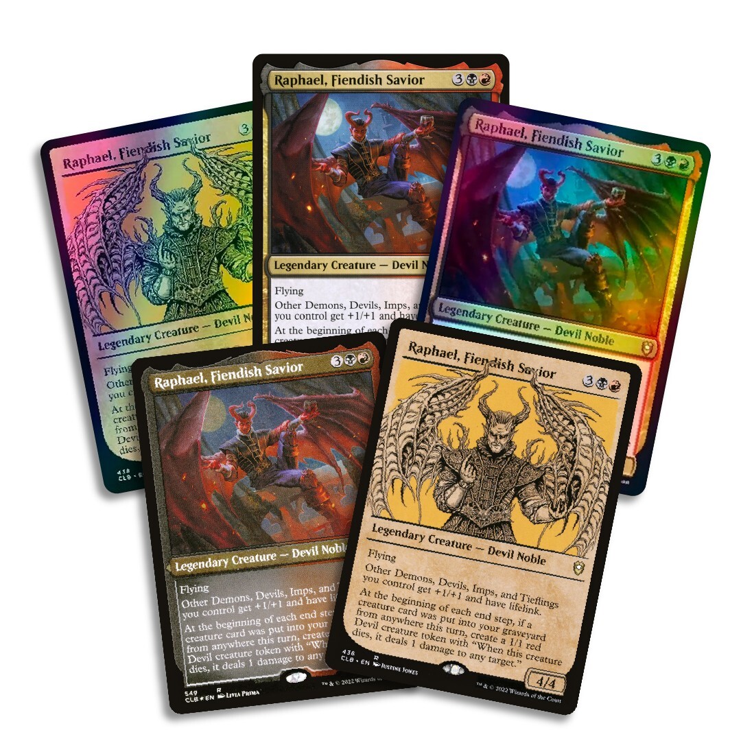 5x Raphael, Fiendish Savior Collection Baldur’s Gate Official MTG Cards