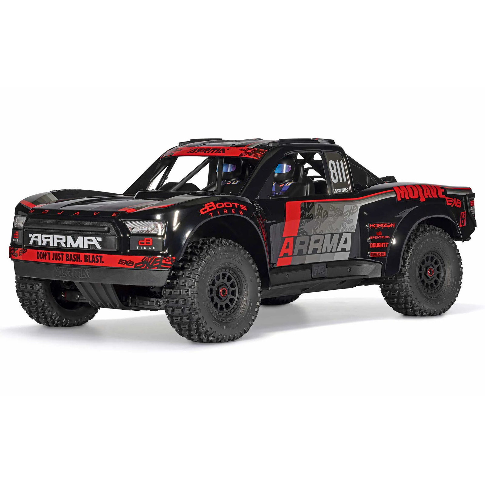 Arrma Mojave 6S EXB RTR Brushless 1/7 4WD Extreme Bash Desert Truck (Black/Red)