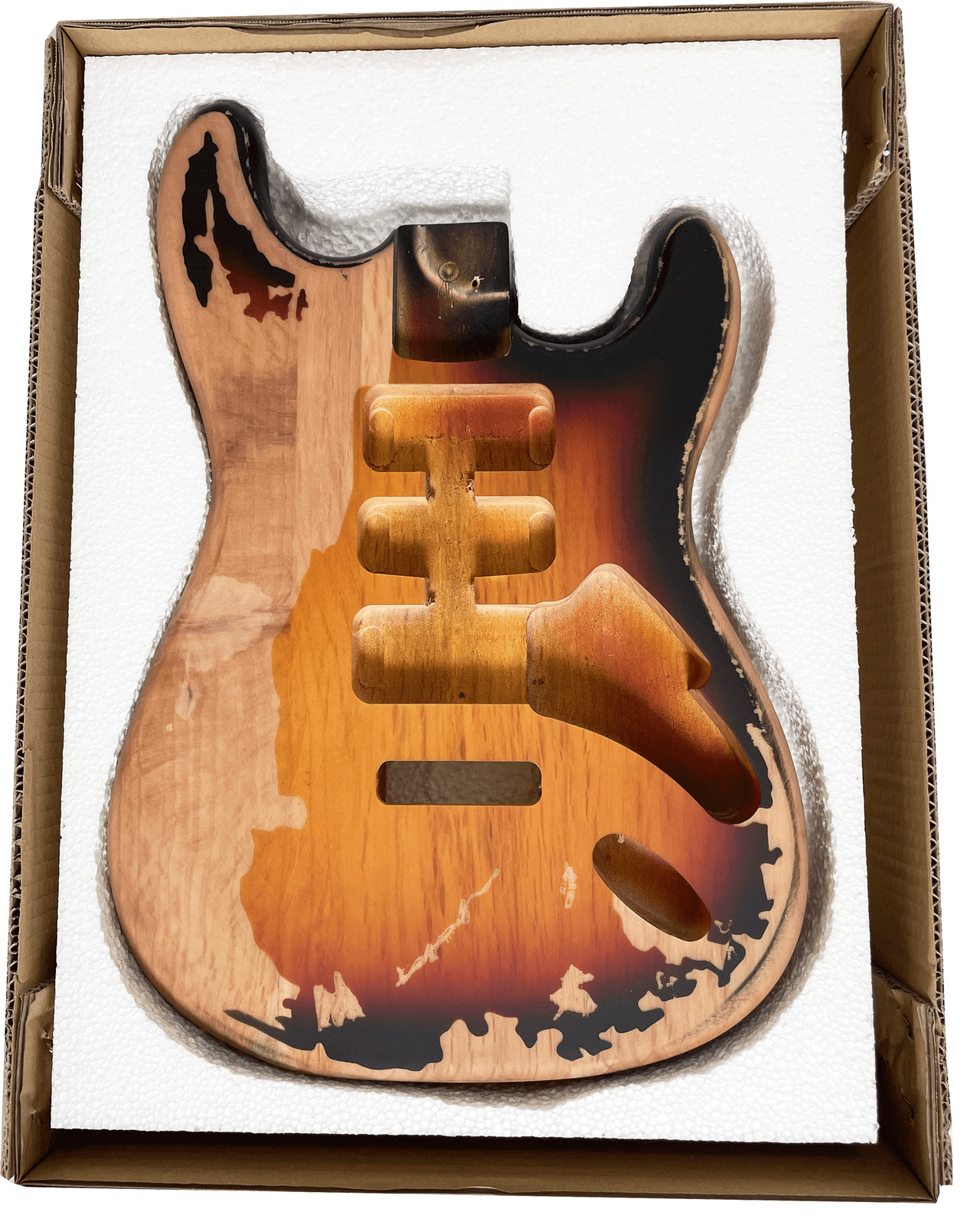 Relic Electric Guitar Body ST Style Nitro Top Alder Wood Guitar Body DIY Heavy