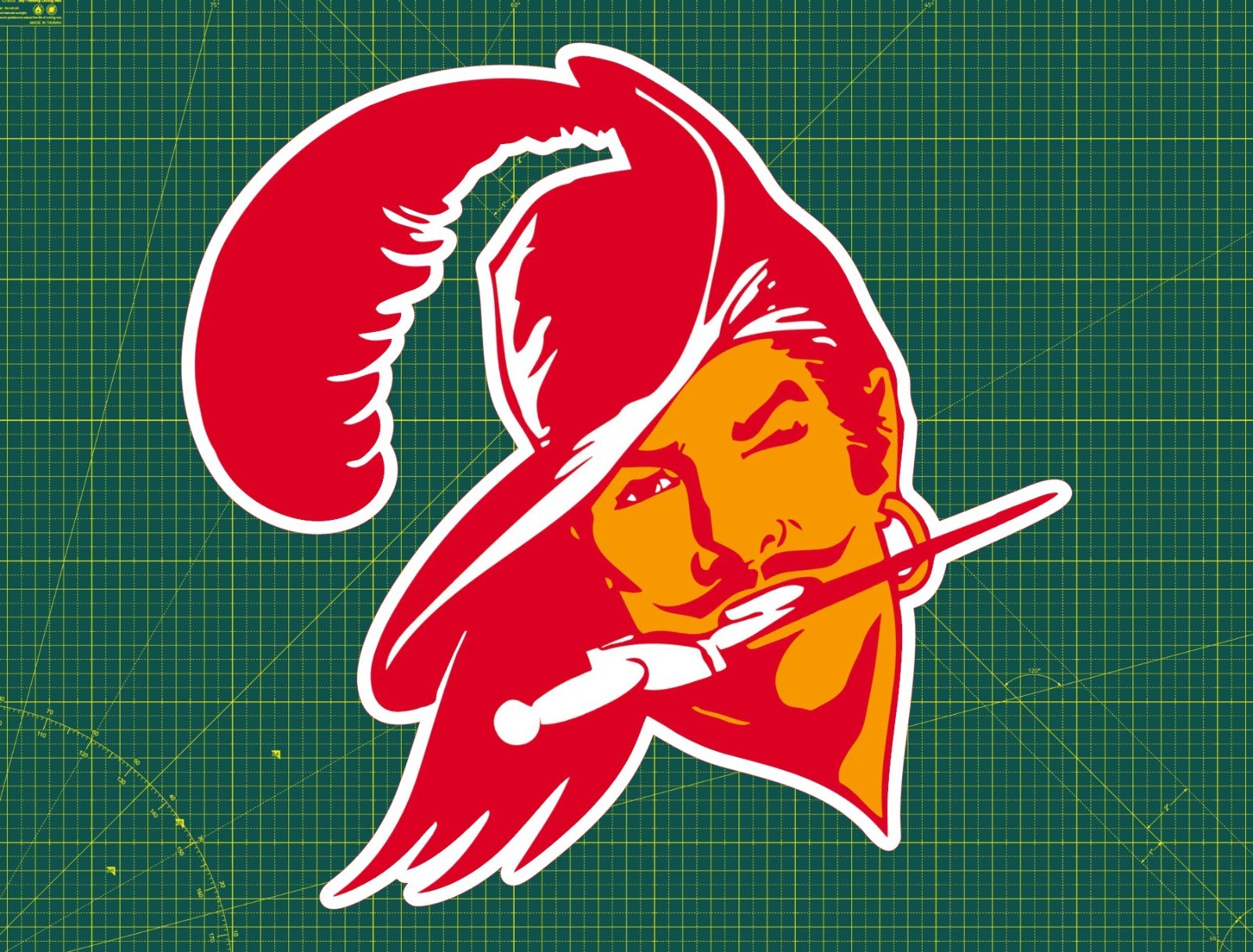 Tampa Bay Buccaneers Throwback Water Proof UV Safe Glossy Vinyl Decal / Sticker Tampa Bay Buccaneers Throwback Water Proof UV Safe Glossy Vinyl Decal / Sticker