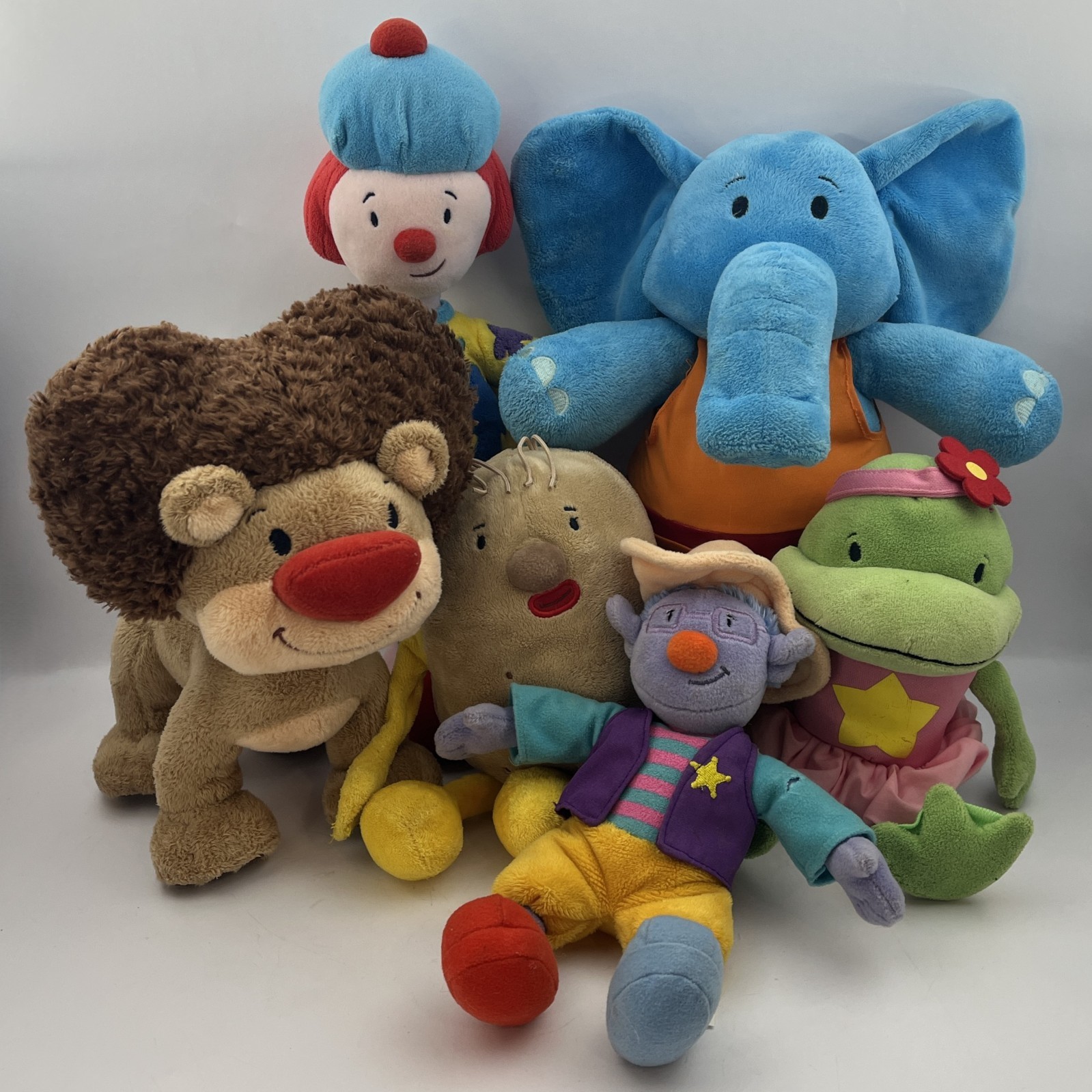 Disney Store JoJo\'s Circus Plush Lot 6 - JoJo Dinky Goliath Tater Skeebo Croaky