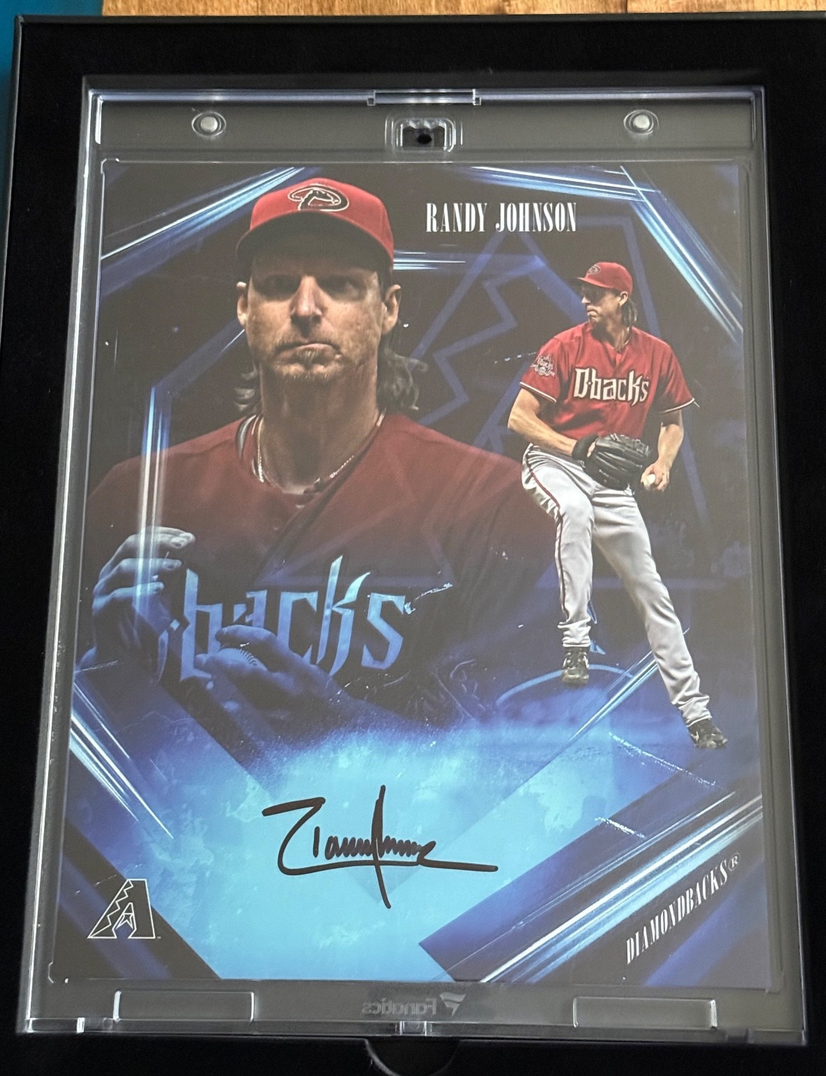 Randy Johnson Autographed Signed 2026 Emanate Blue /10 Diamondbacks Fanatics MLB