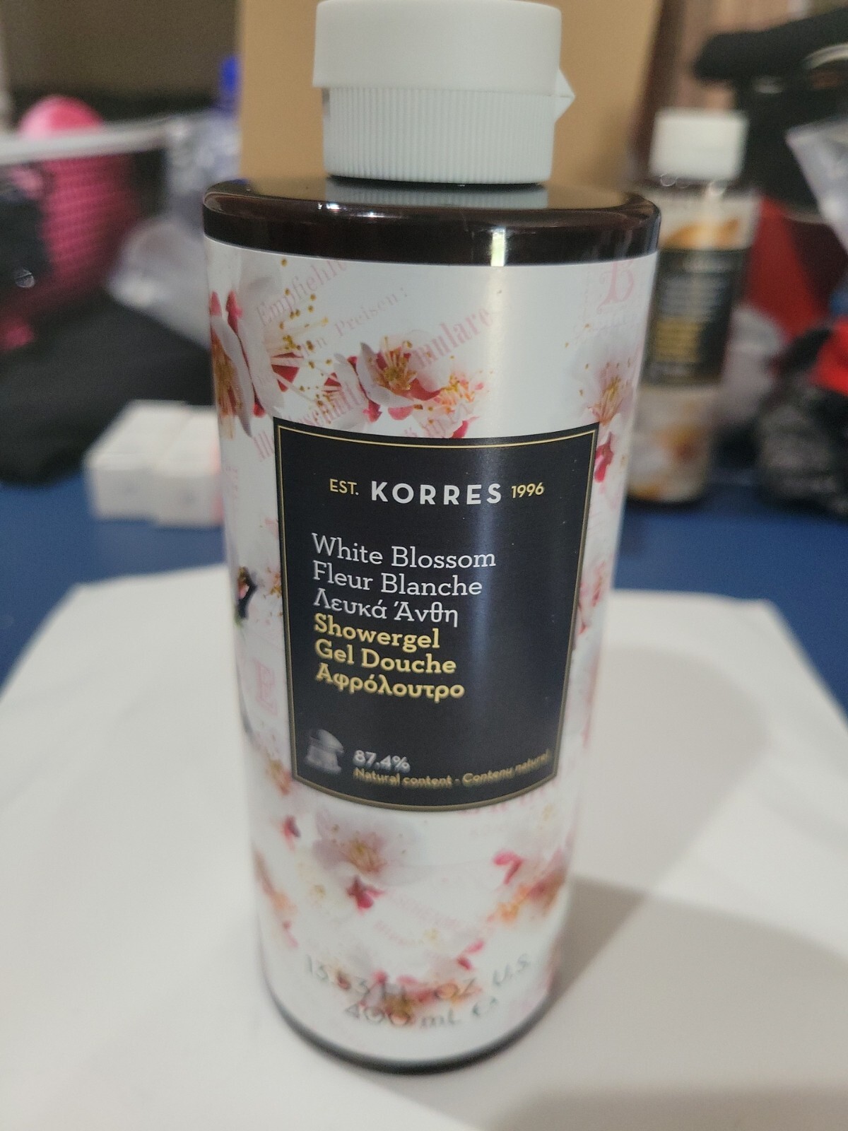 2-PACK KORRES Shower Gel Body Wash WHITE BLOSSOM Large 13.53 oz New