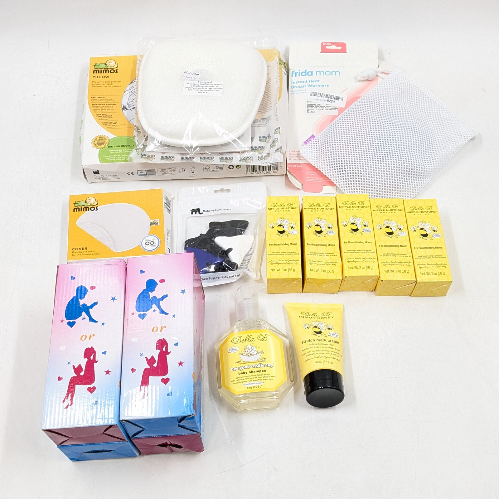 Frida Mom, Mimos Bella B & More Assorted Breastfeeding & Baby Supplies Lot of 13