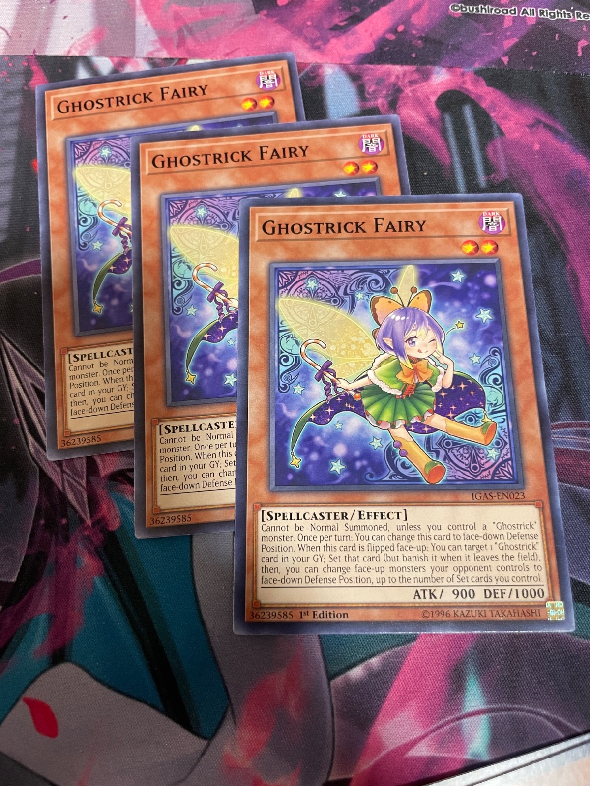 YUGIOH - GHOSTRICK FAIRY X3 - COMMON - IGAS - 1ST/UNLIMITED - NM YUGIOH - GHOSTRICK FAIRY X3 - COMMON - IGAS - 1ST/UNLIMITED - NM