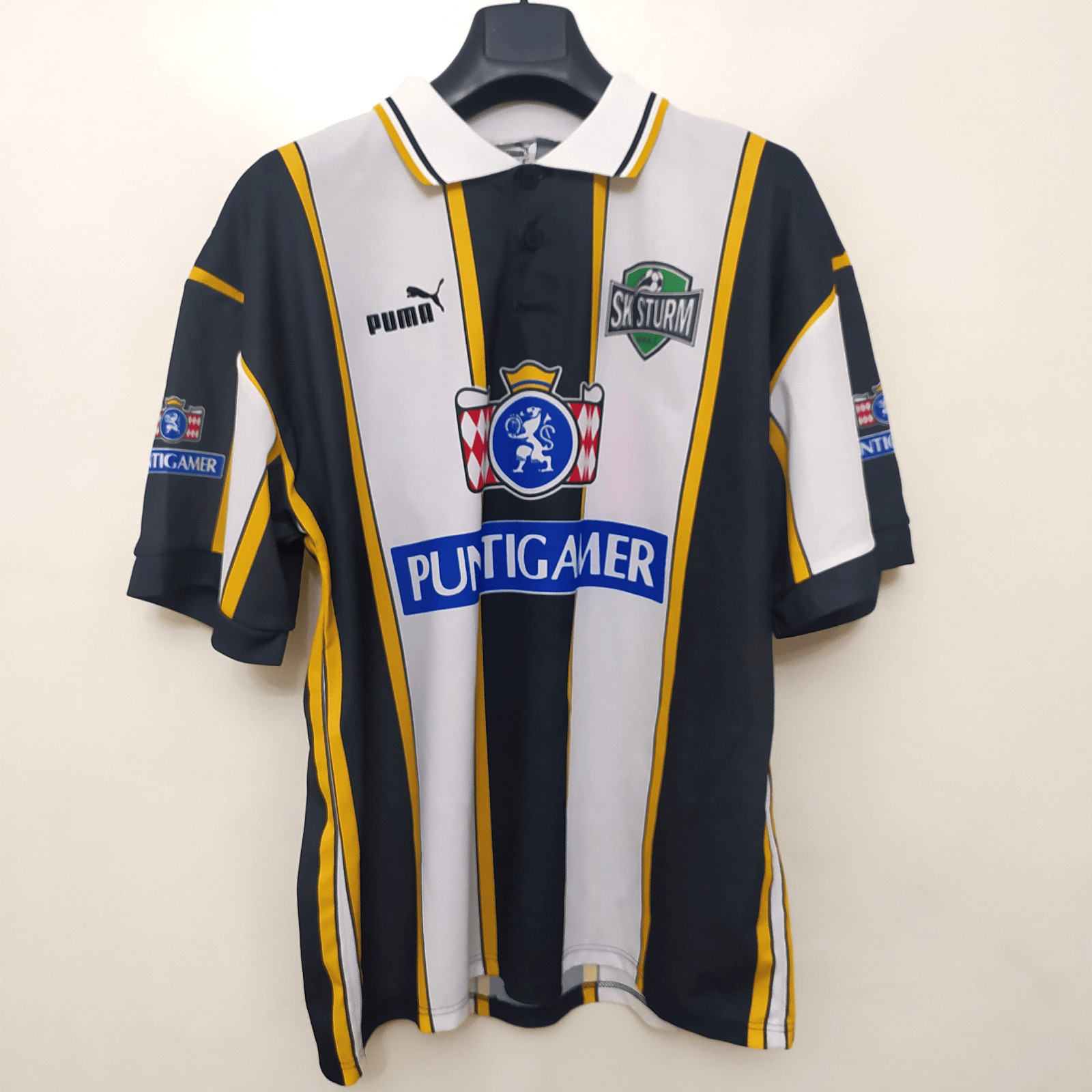 SK Sturm Graz 1996/97 Men Vintage Giuseppe Giannini Jersey Puma Football Size XL SK Sturm Graz 1996/97 Men Vintage Giuseppe Giannini Jersey Puma Football Size XL