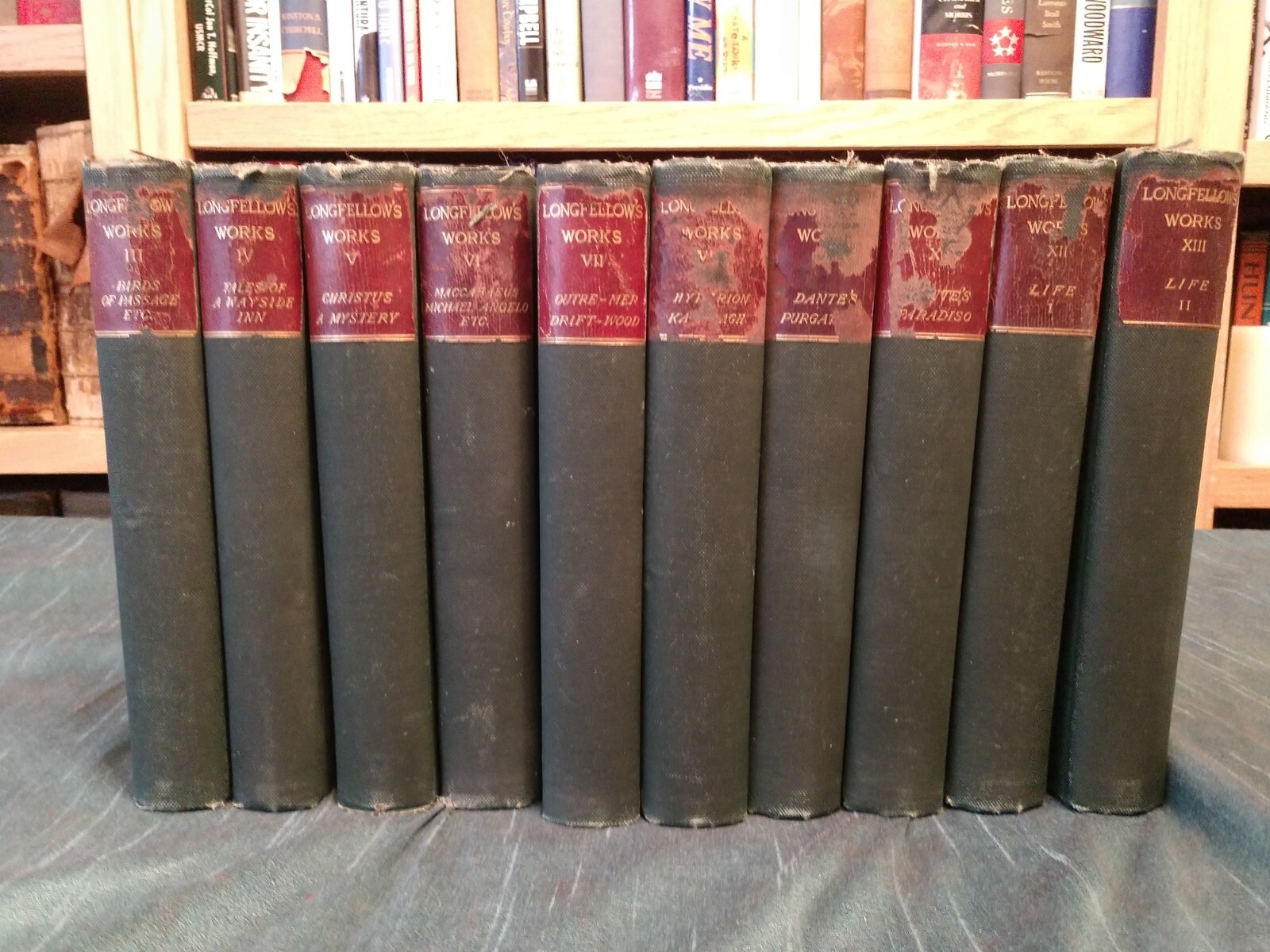 Henry Wadsworth Longfellow\'s Works 1886 includes 10 books + Ready to ship
