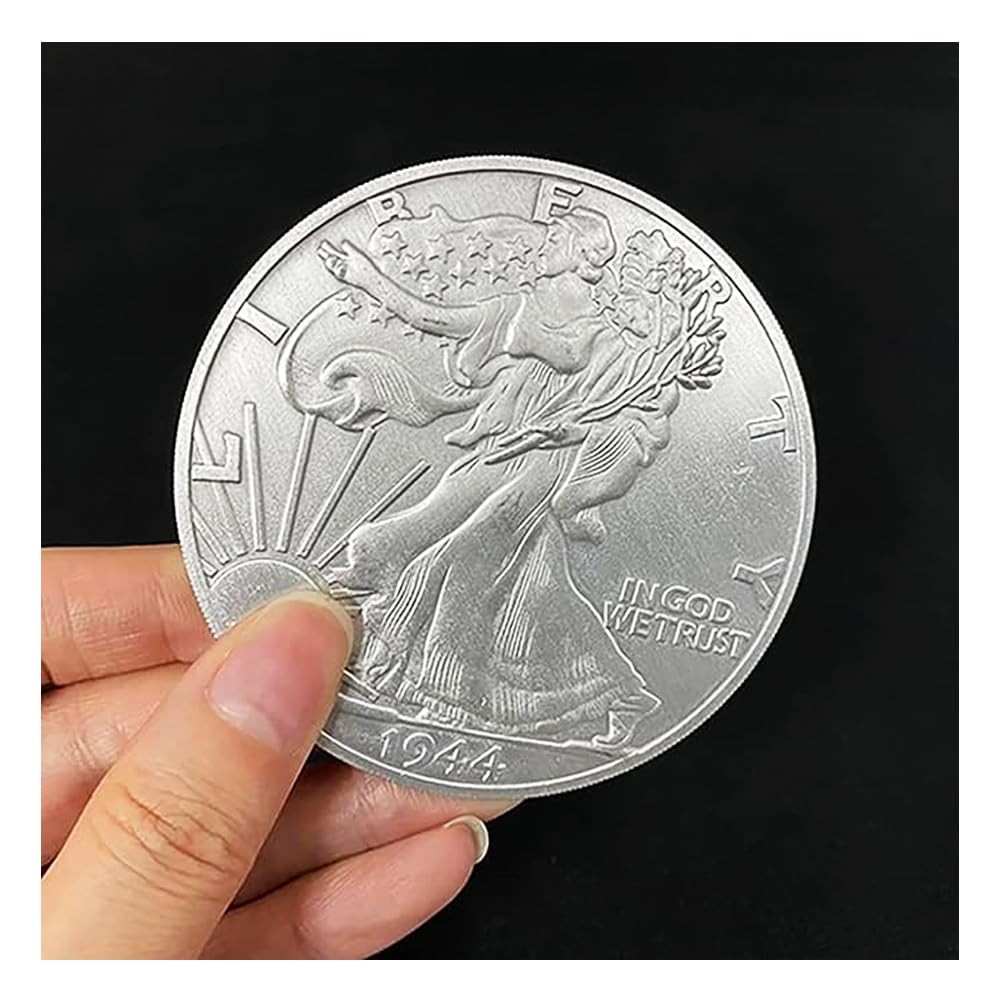 blue-ther Jumbo Walking Liberty Half Dollar (7.3cm) 7.3 cm/2.87 in, Silver