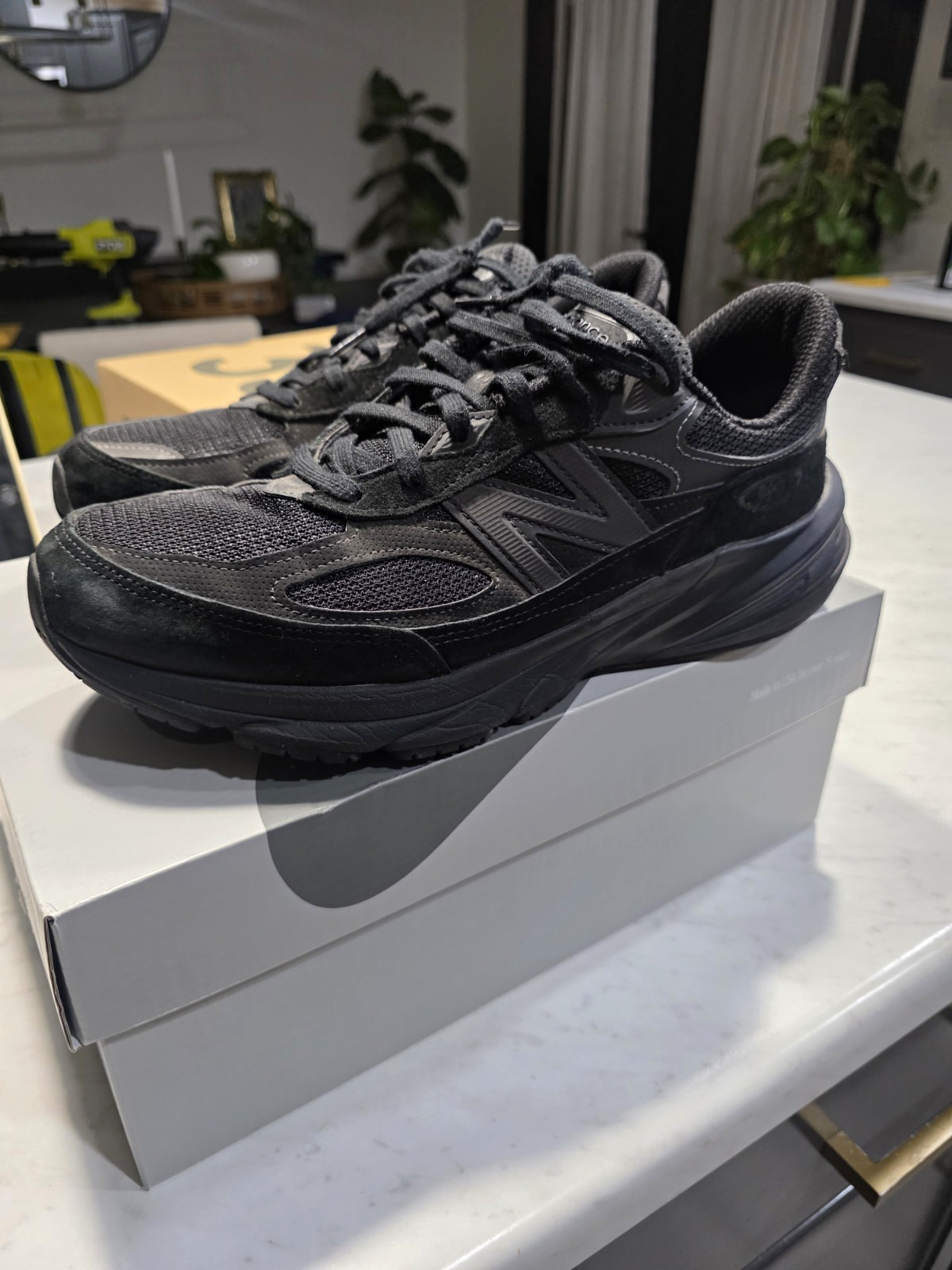 New Balance 990v6 Made in USA Triple Black Low Top Sneaker U990BB6