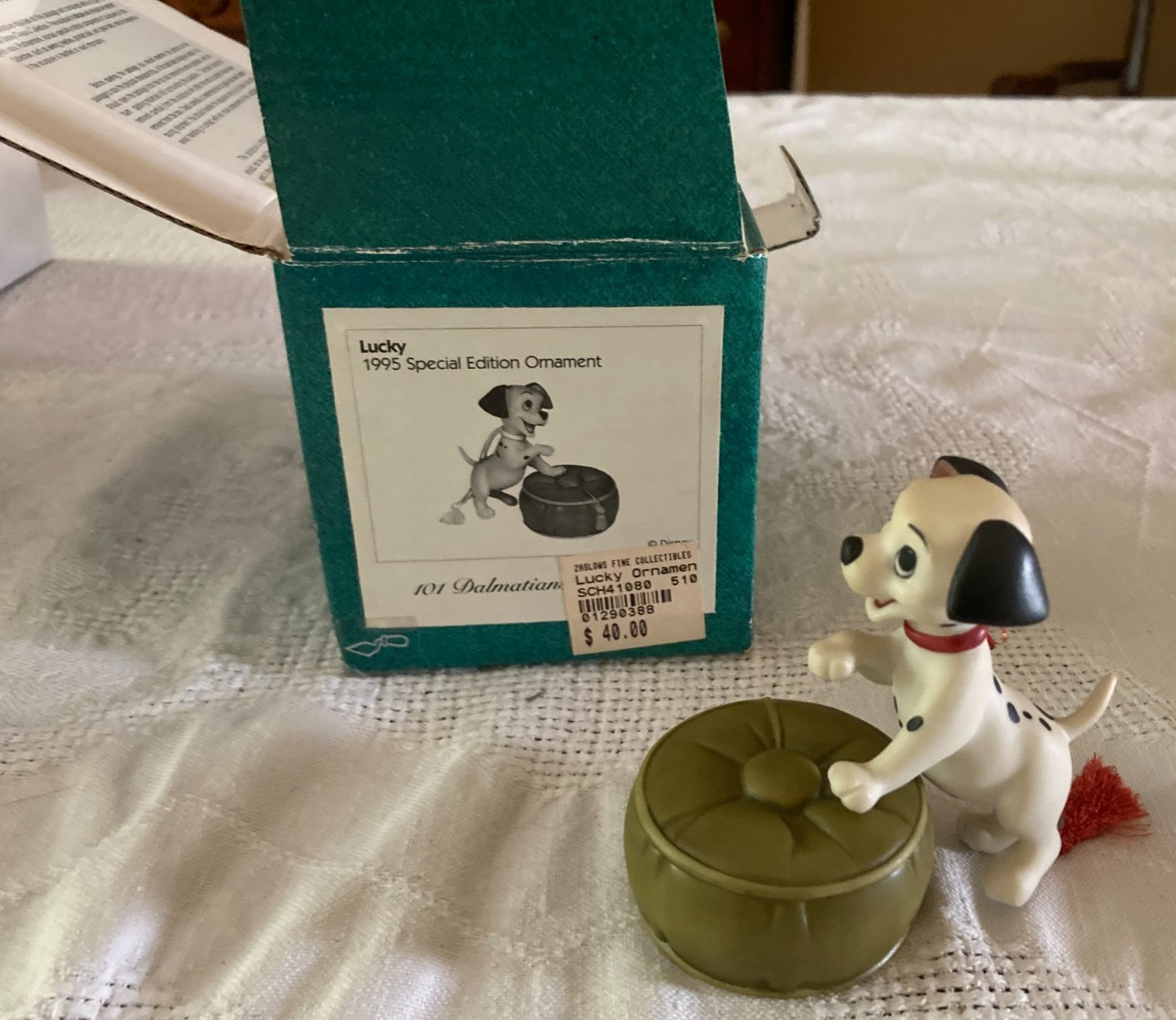 Vintage Walt Disney 1995 Special Edition Ornament “Lucky” 101 Dalmatians Vintage Walt Disney 1995 Special Edition Ornament “Lucky” 101 Dalmatians
