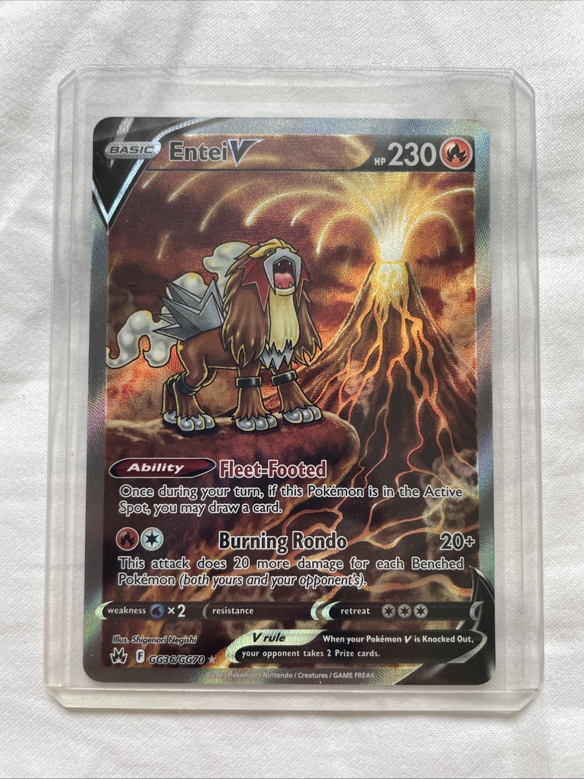 Entei V GG36/GG70 SWSH: Crown Zenith: Galarian Gallery Holo