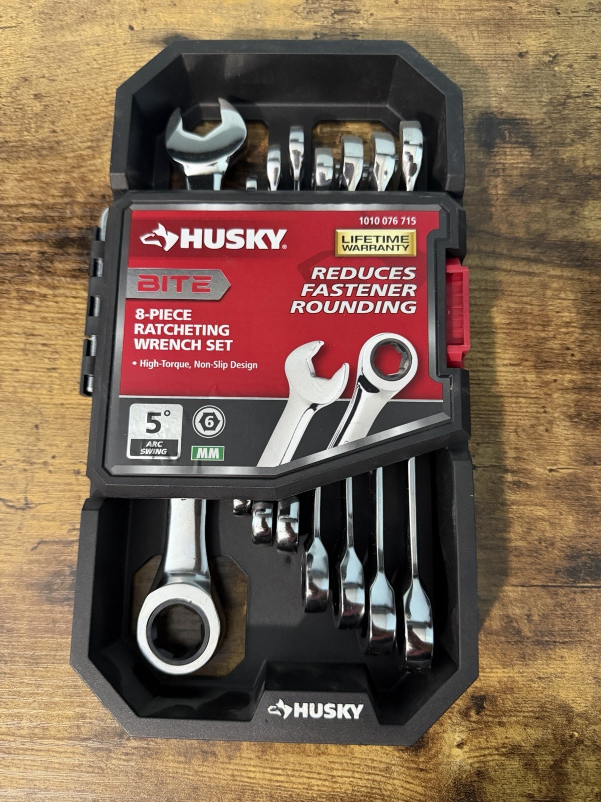 Husky BITE Metric 72-Tooth Ratcheting Wrench Set (8-Piece)